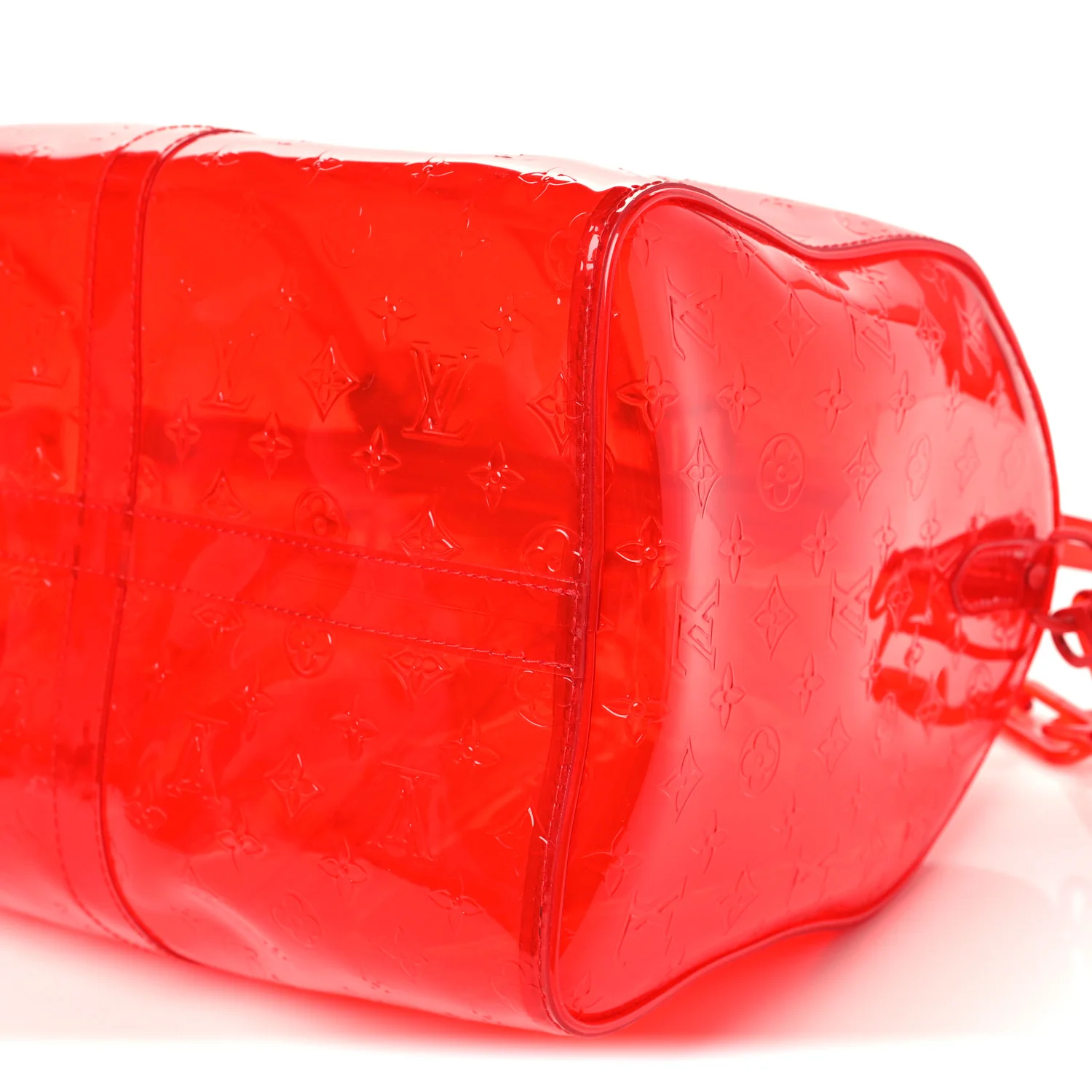 PVC Monogram Keepall Bandouliere 50 Grenadine Red - Top Club
