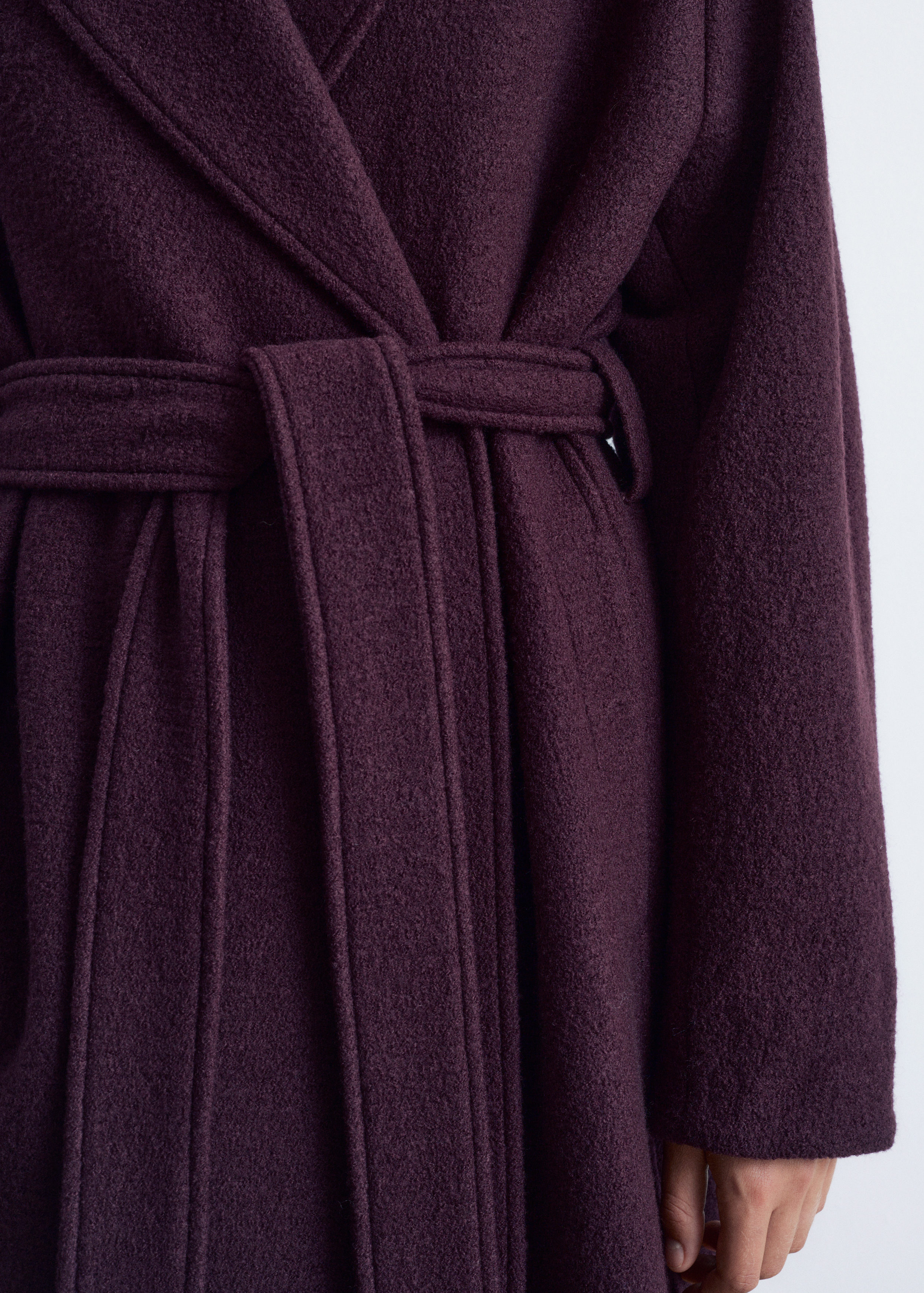 & Other Stories VOLUMINOUS BELTED WOOL COAT