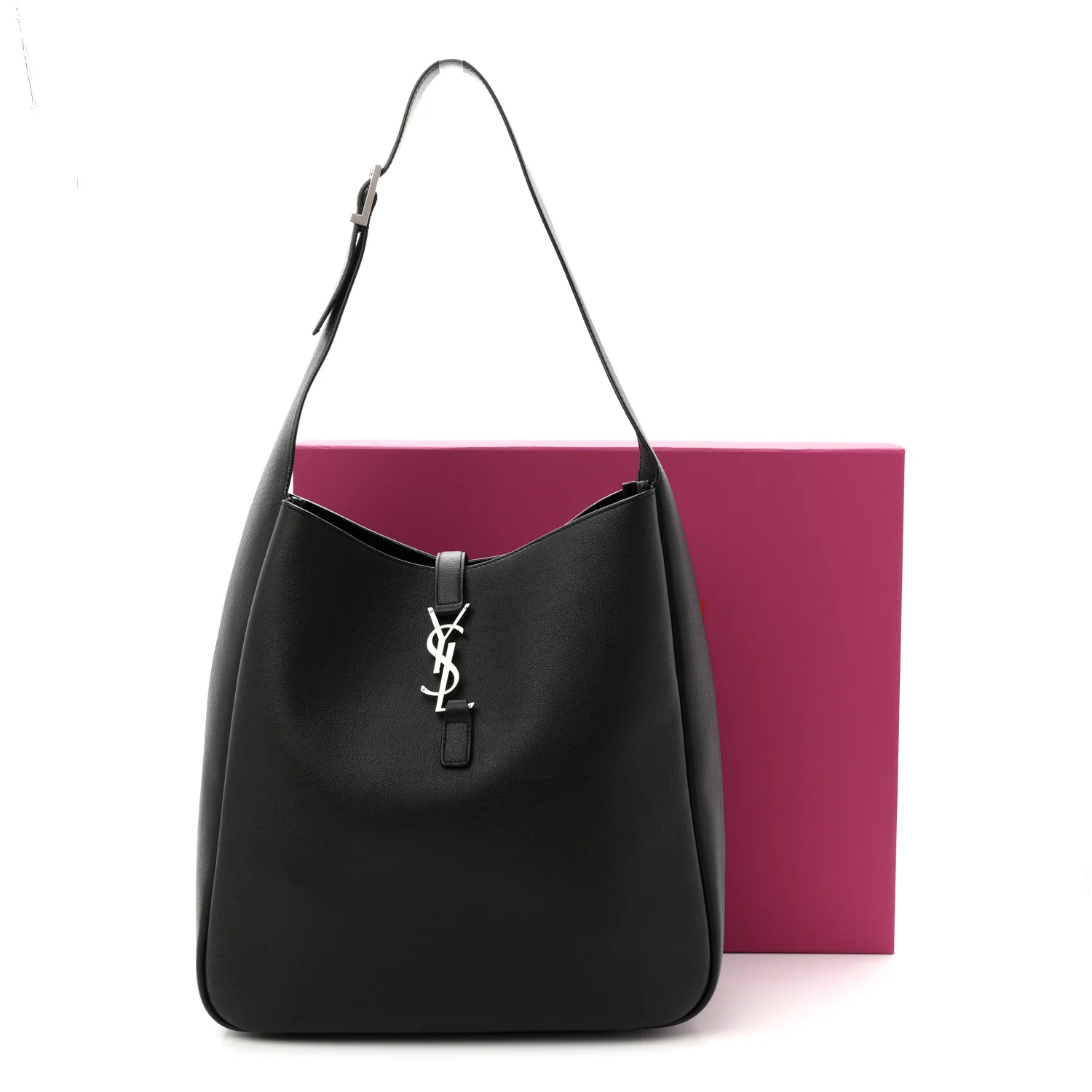 Smooth Calfskin Large Le 5 A 7 Soft Hobo Black - Top Club