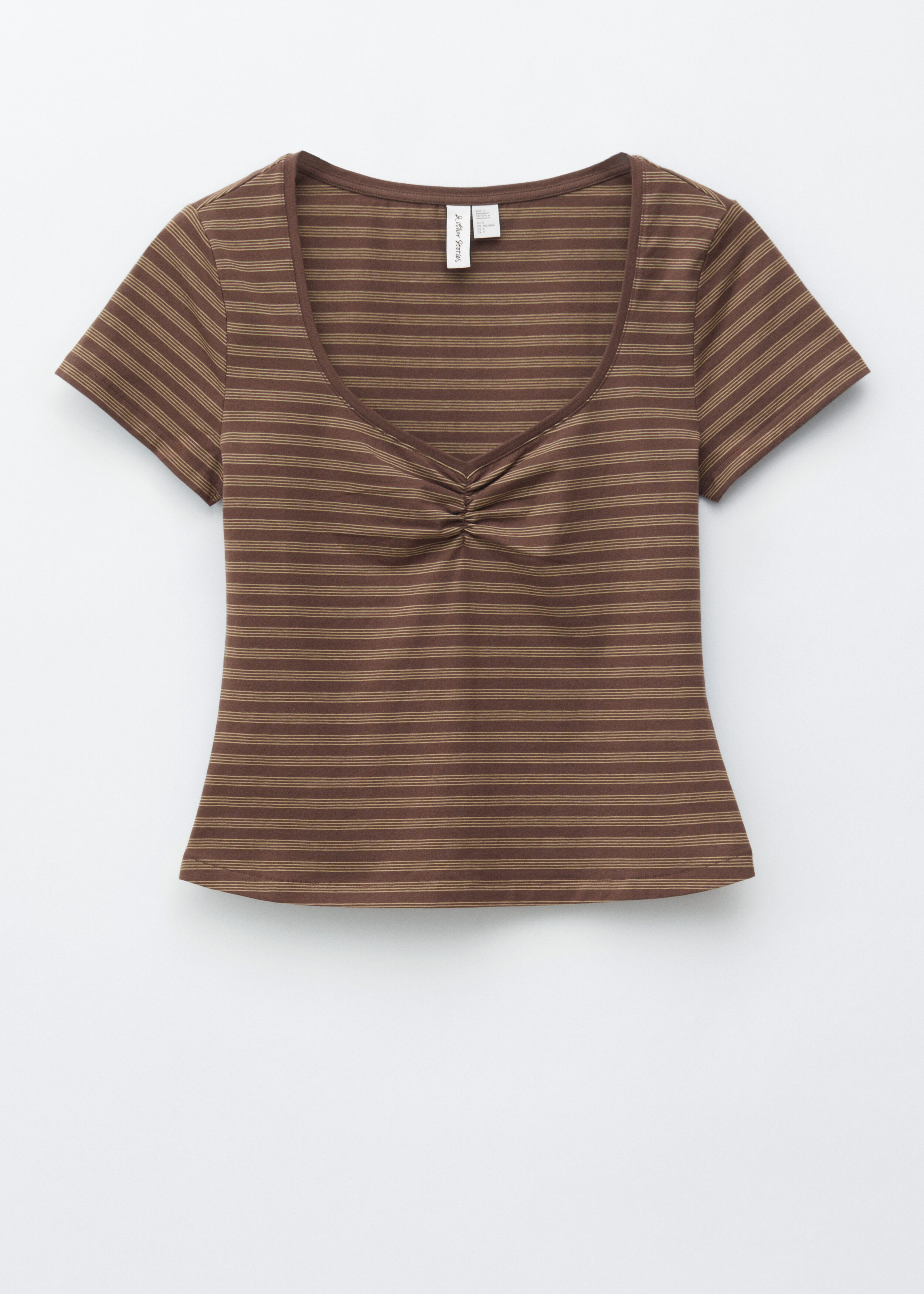 & Other Stories RUCHED BUST JERSEY TOP