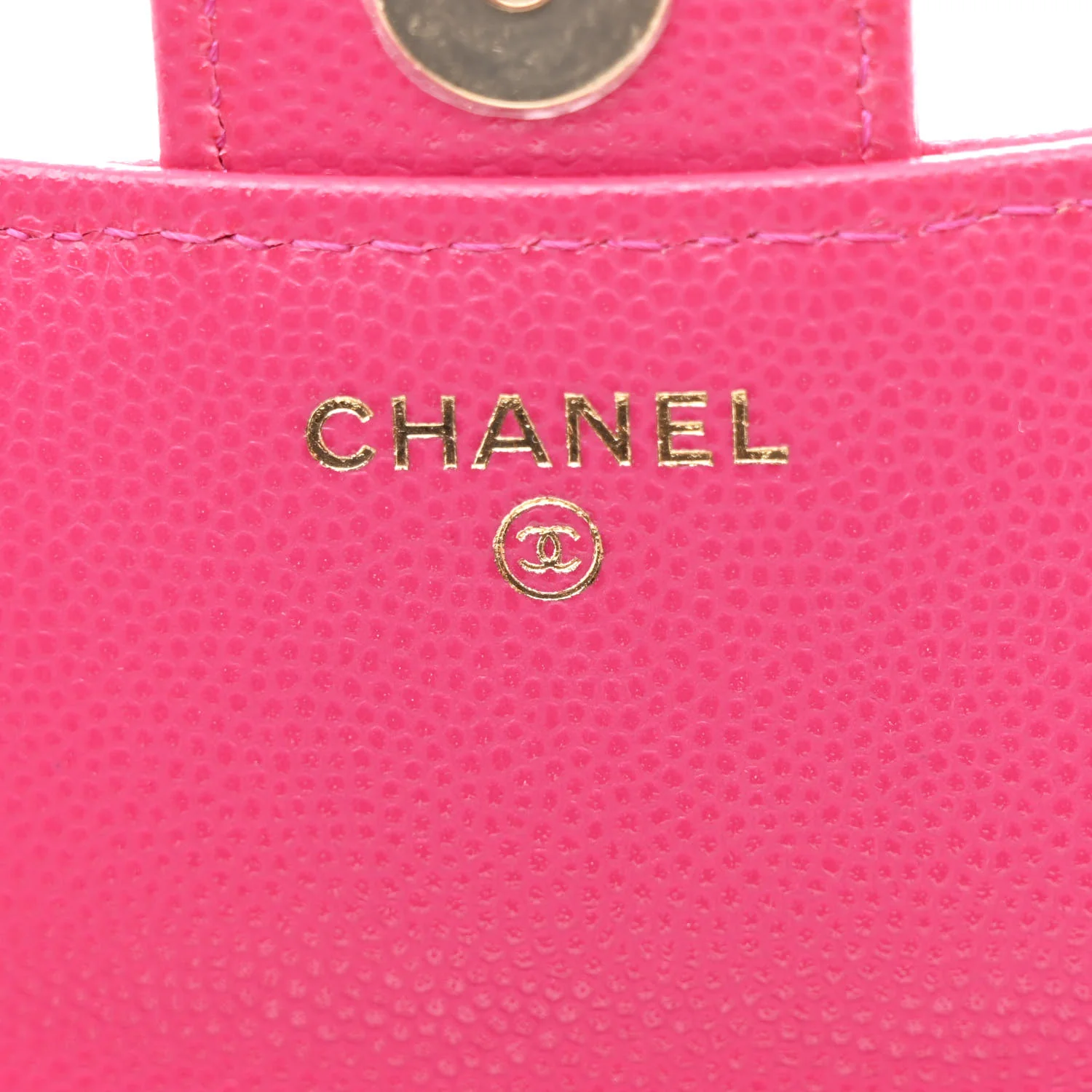 Caviar Quilted Flap Phone Holder With Chain Pink - Top Club