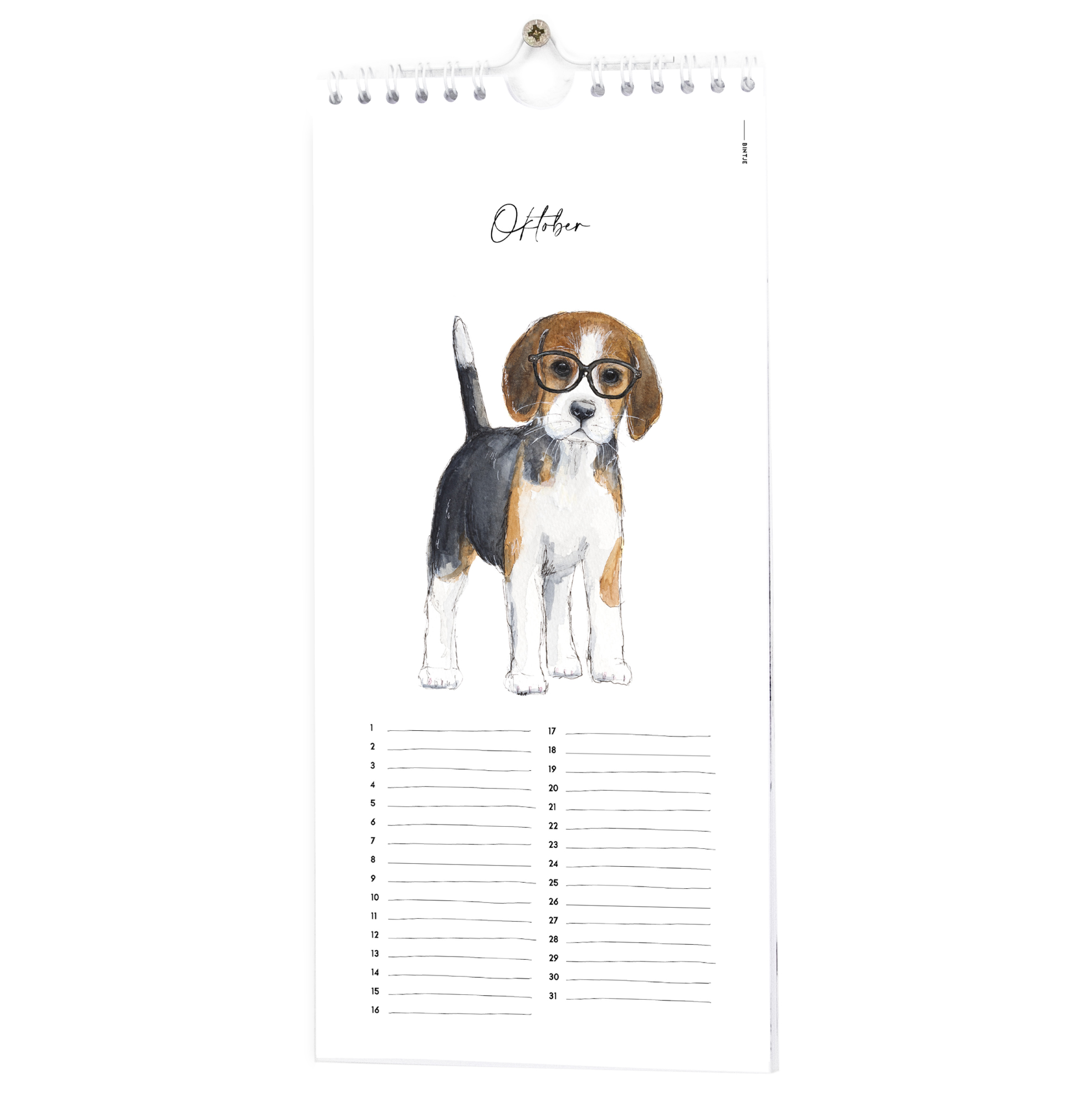 Verjaardagskalender Bintje dieren Kalender Bintje DierenKalender Bintje dieren