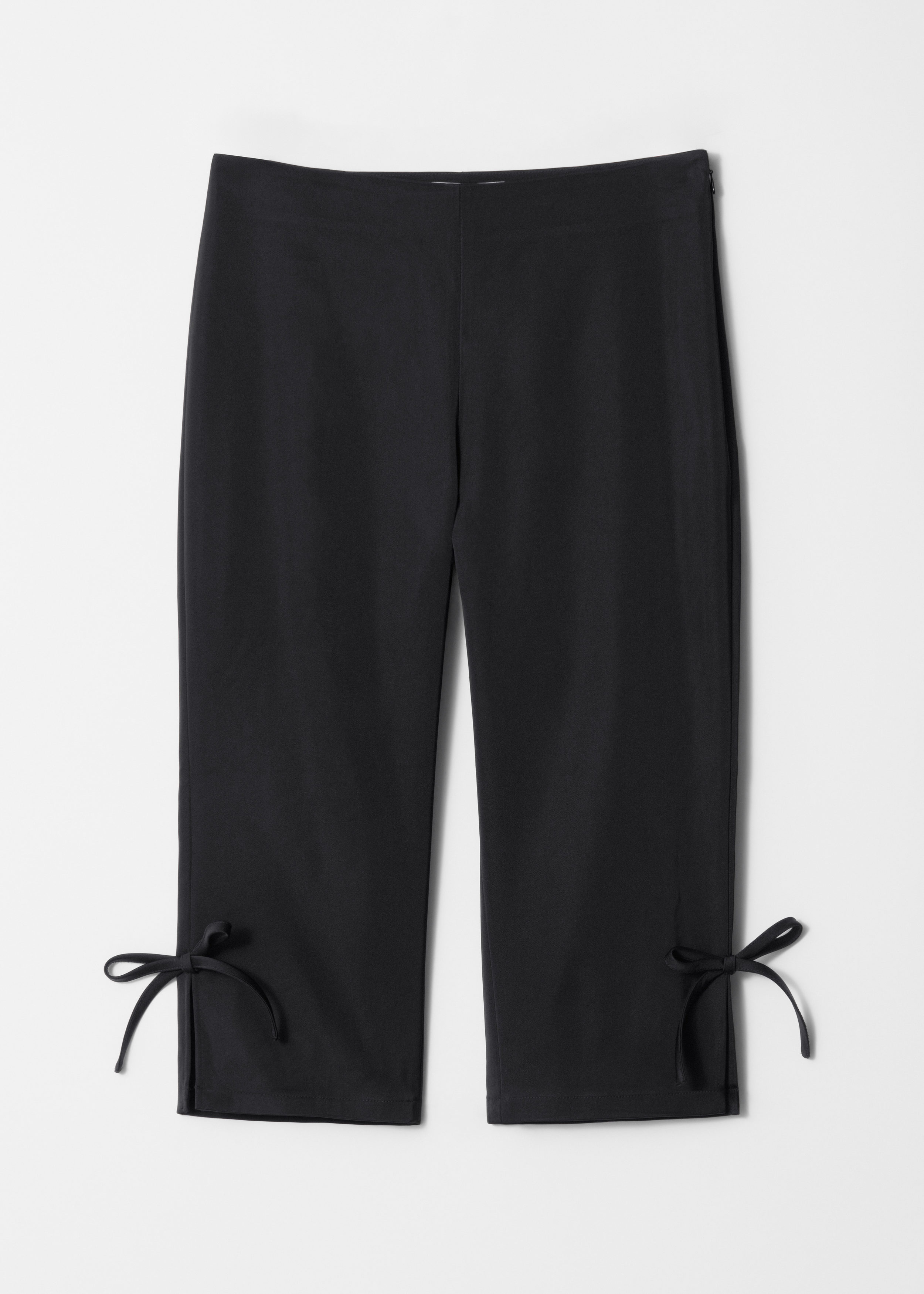 & Other Stories RIBBON-DETAILED CAPRI TROUSERS
