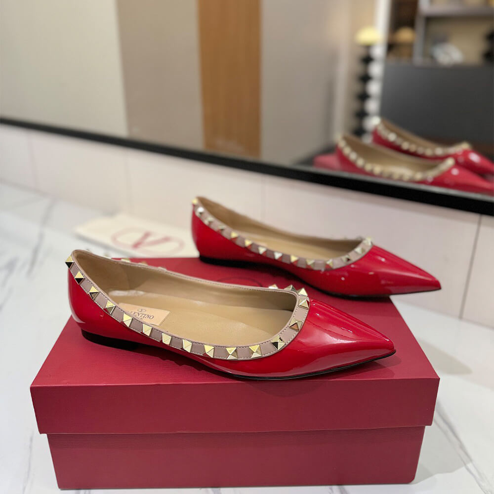 VALENTINO ROCKSTUD BALLET FLAT - Top Club