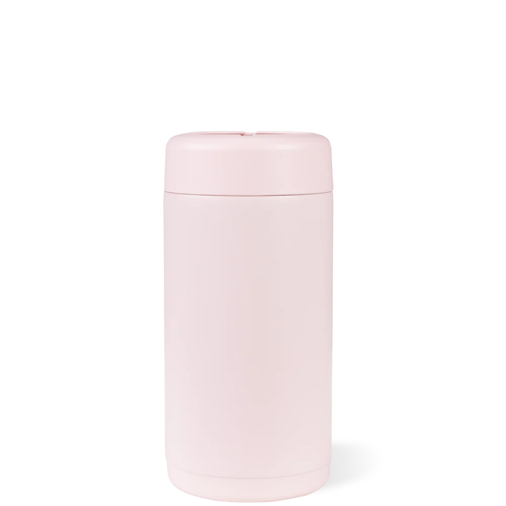 Can Cooler (Slim) FreeSip® Stainless Steel Water Bottle - Pink Sand