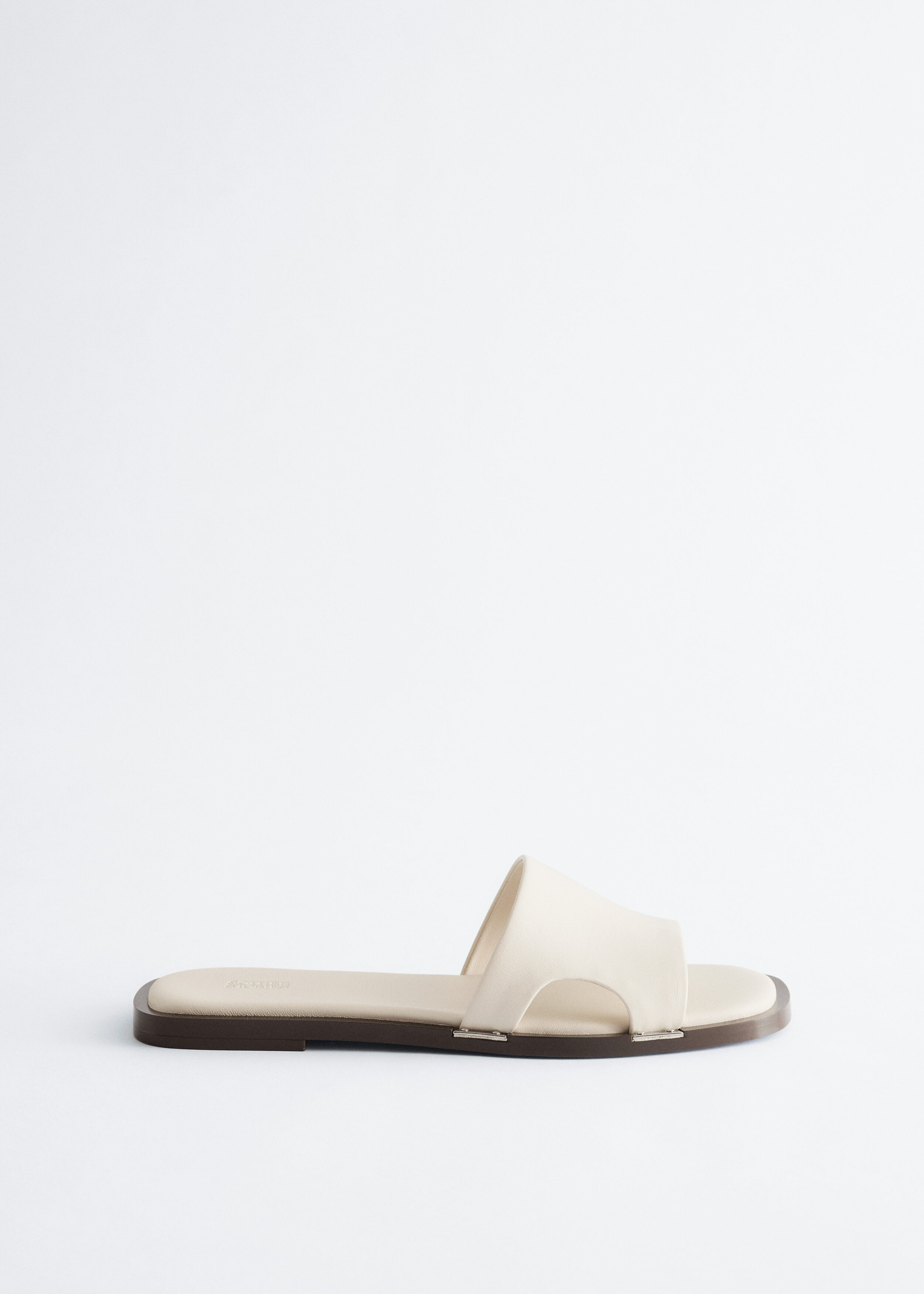 & Other Stories METAL-DETAIL LEATHER SLIDES