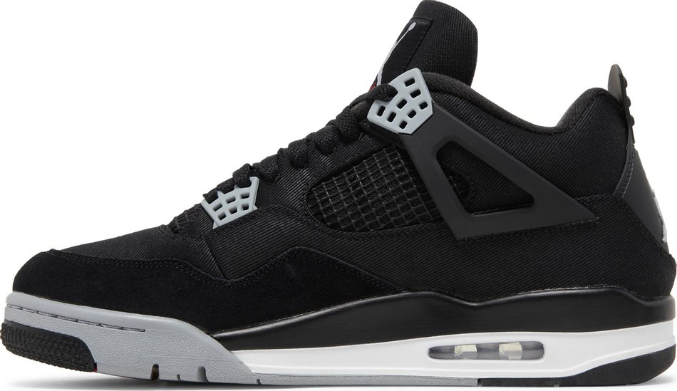 Replicas Air Jordan 4 Retro  Black Canvas  DH7138-006 Reps - Sneaker Replica Workshop