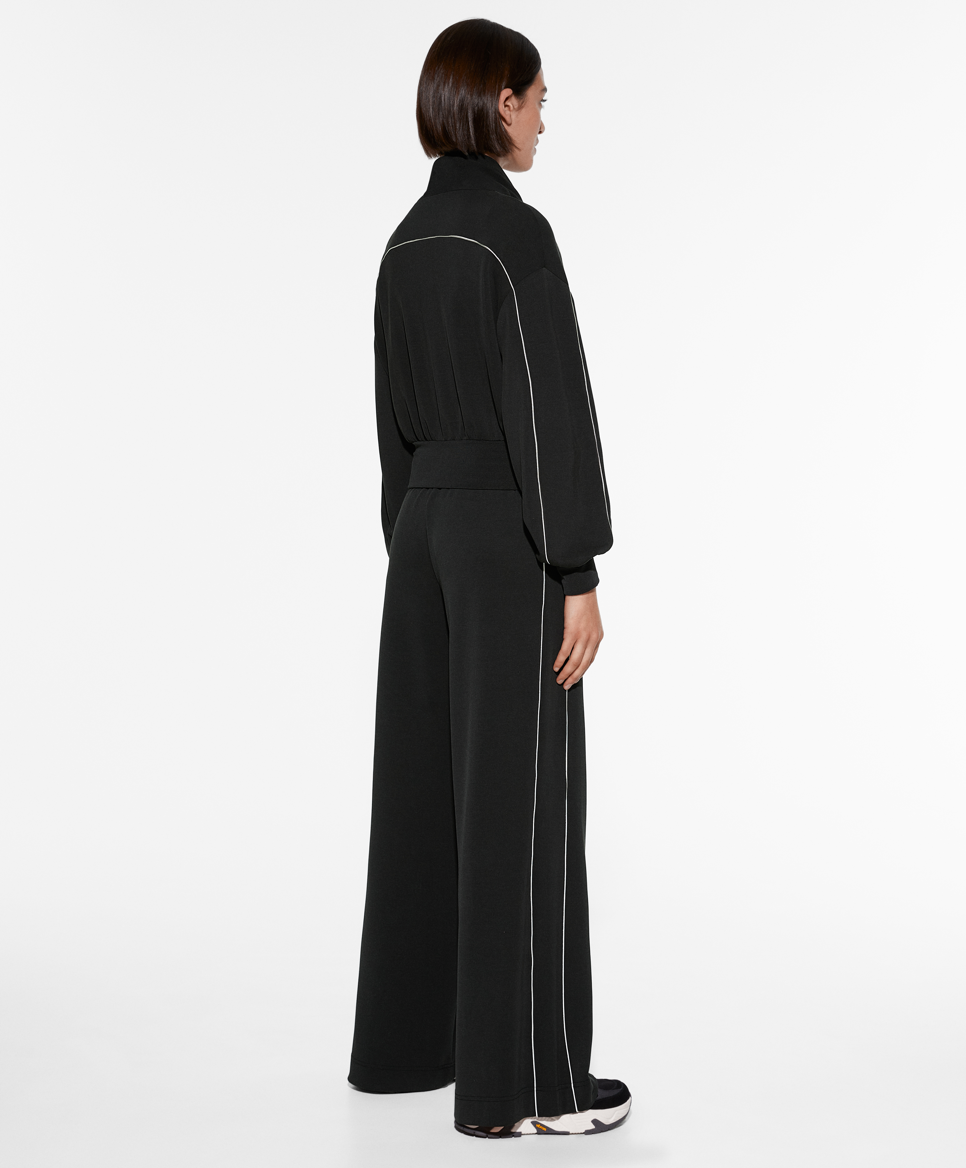 OYSHO Jacket with modal and piping