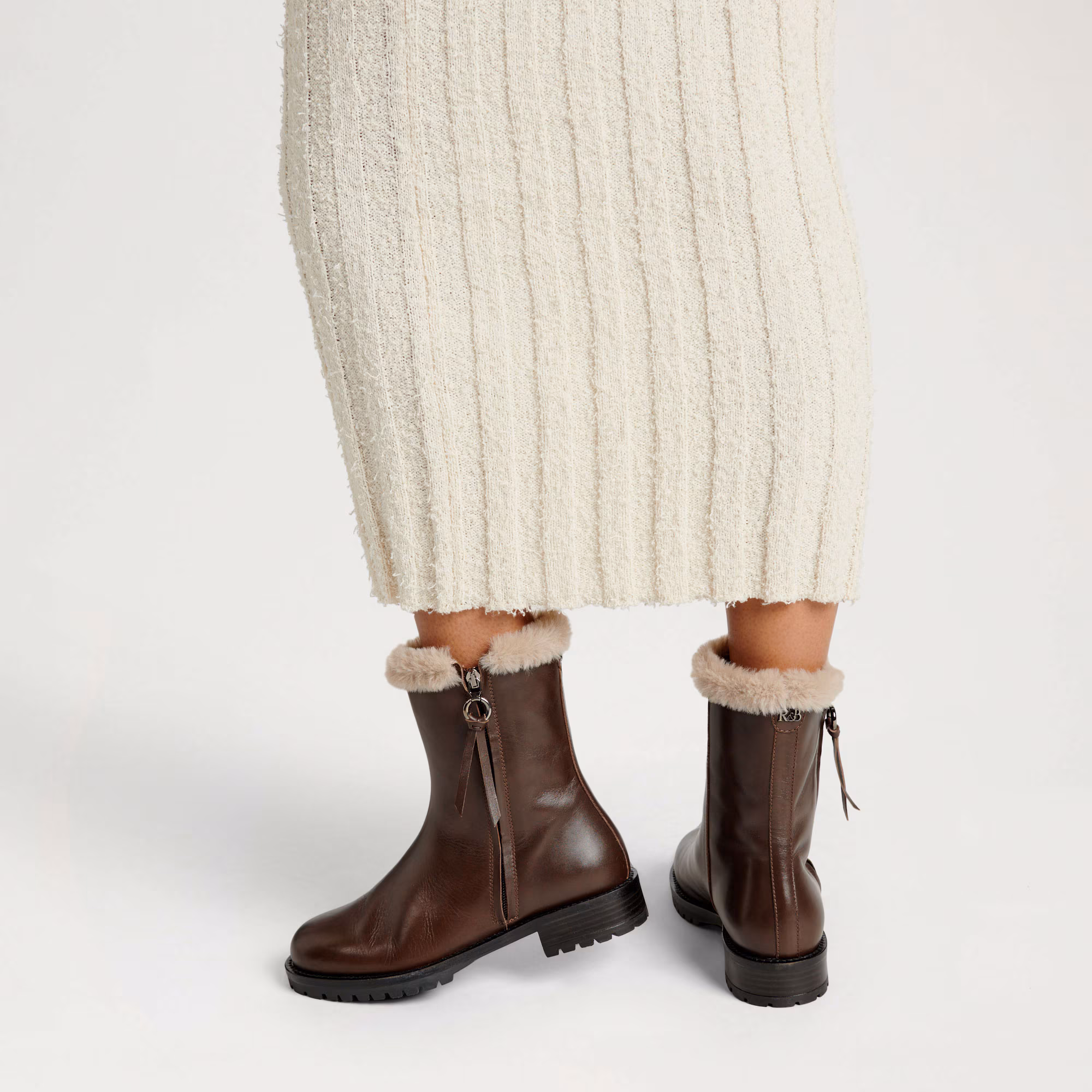 LakeSide Zip Faux Fur Lined Boot
