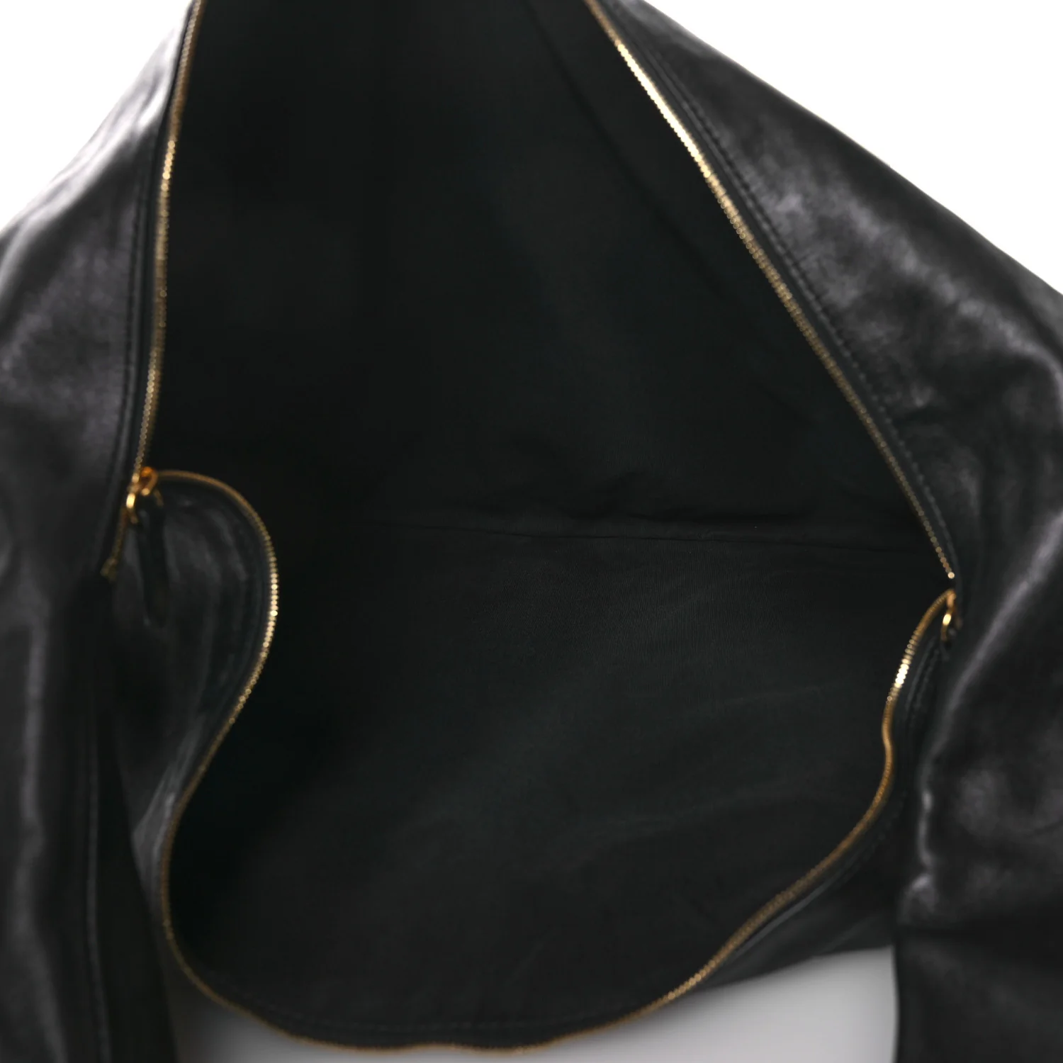 Vintage Calfskin Extra Large Olivia Hobo Black - Top Club