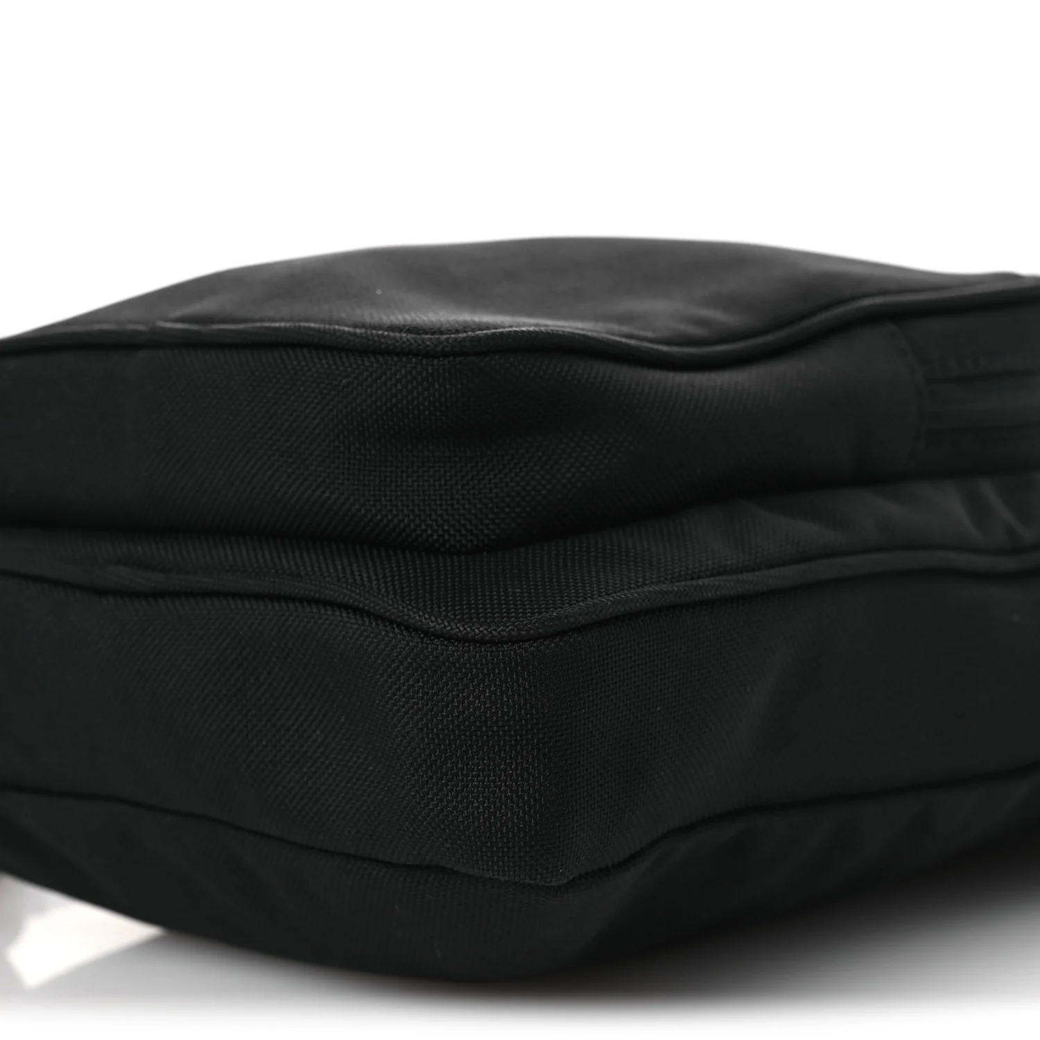Nylon Logo Explorer Crossbody Messenger Bag Black - Top Club