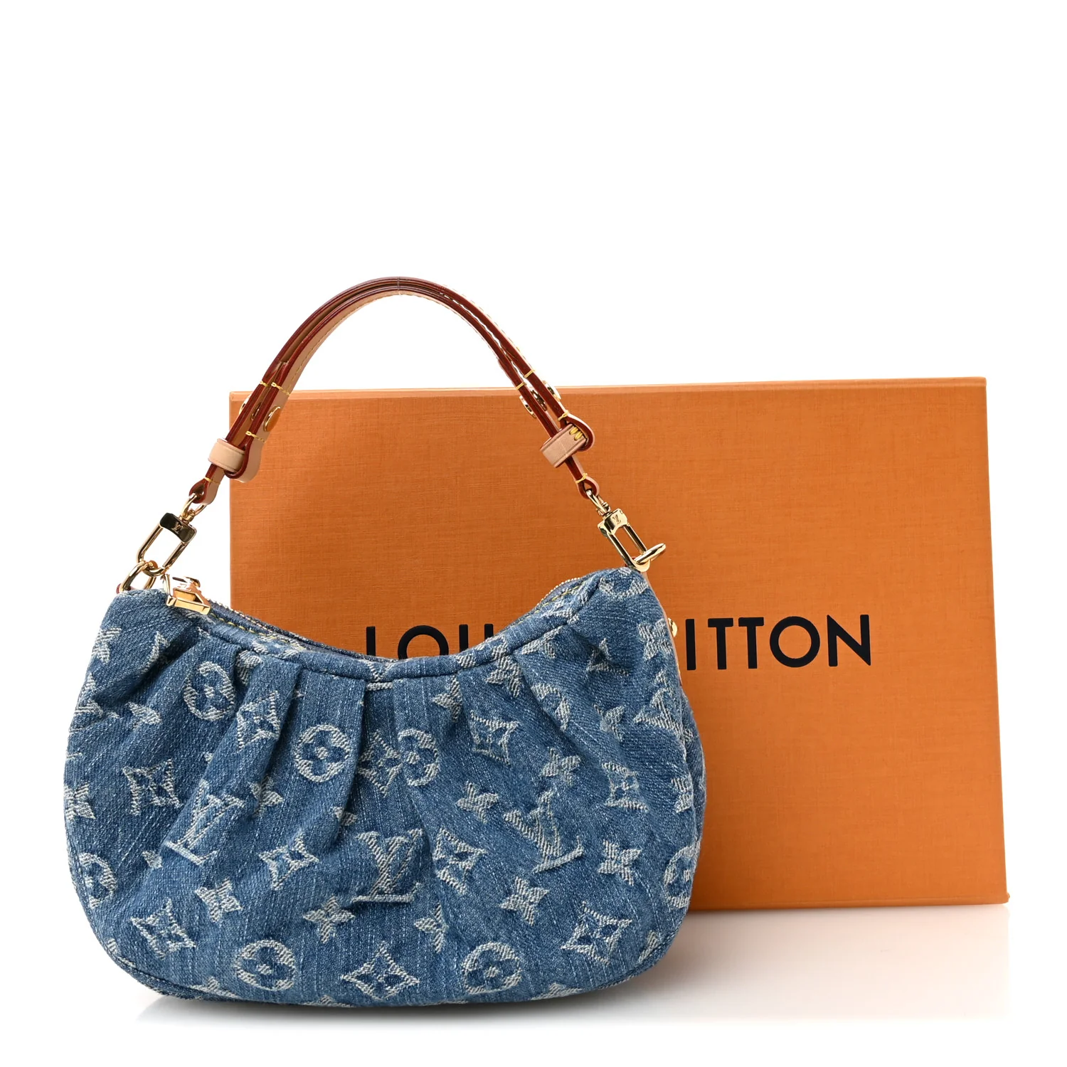 Monogram Denim Pochette Valley Blue - Top Club