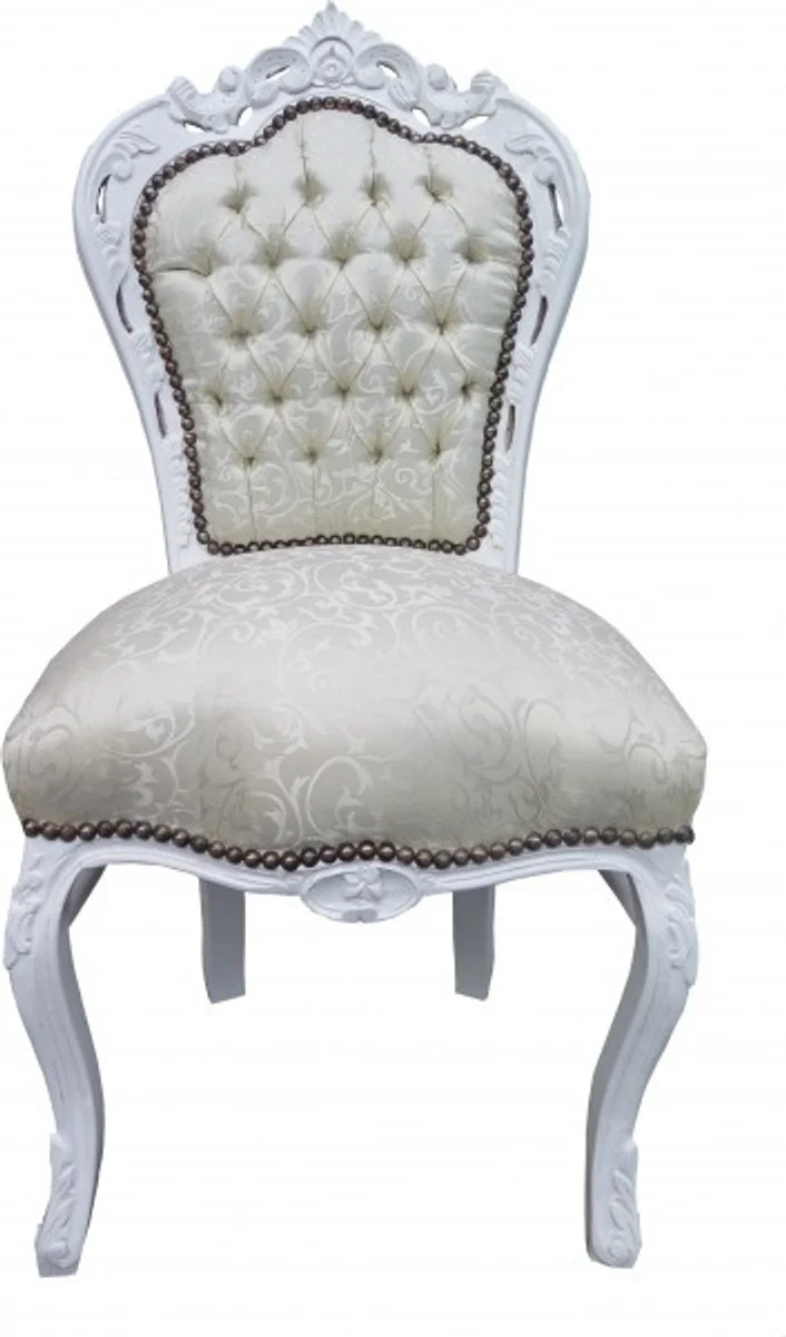 Baroque dining room set 4 chairs + 2 chairs with armrests - furniture antique style