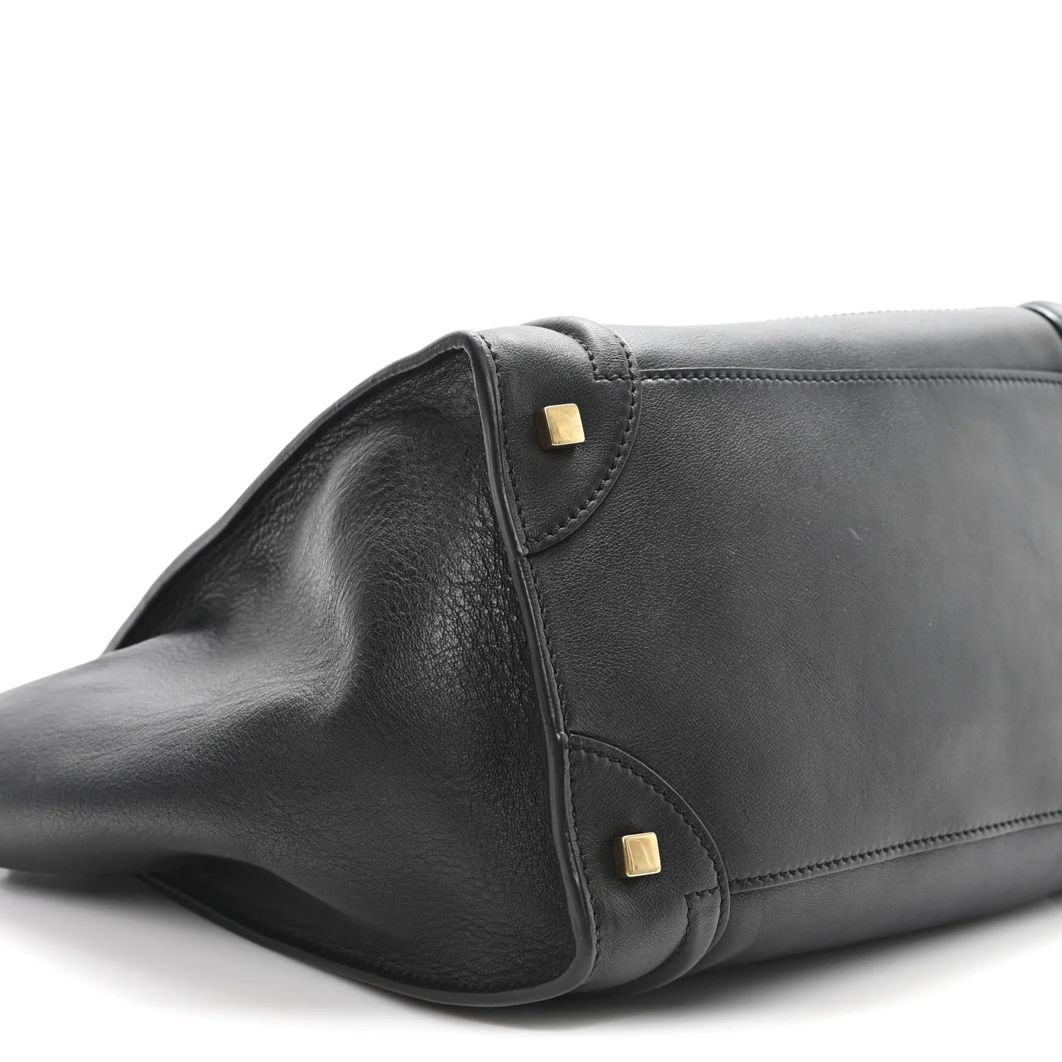 Smooth Calfskin Mini Luggage Black - Top Club