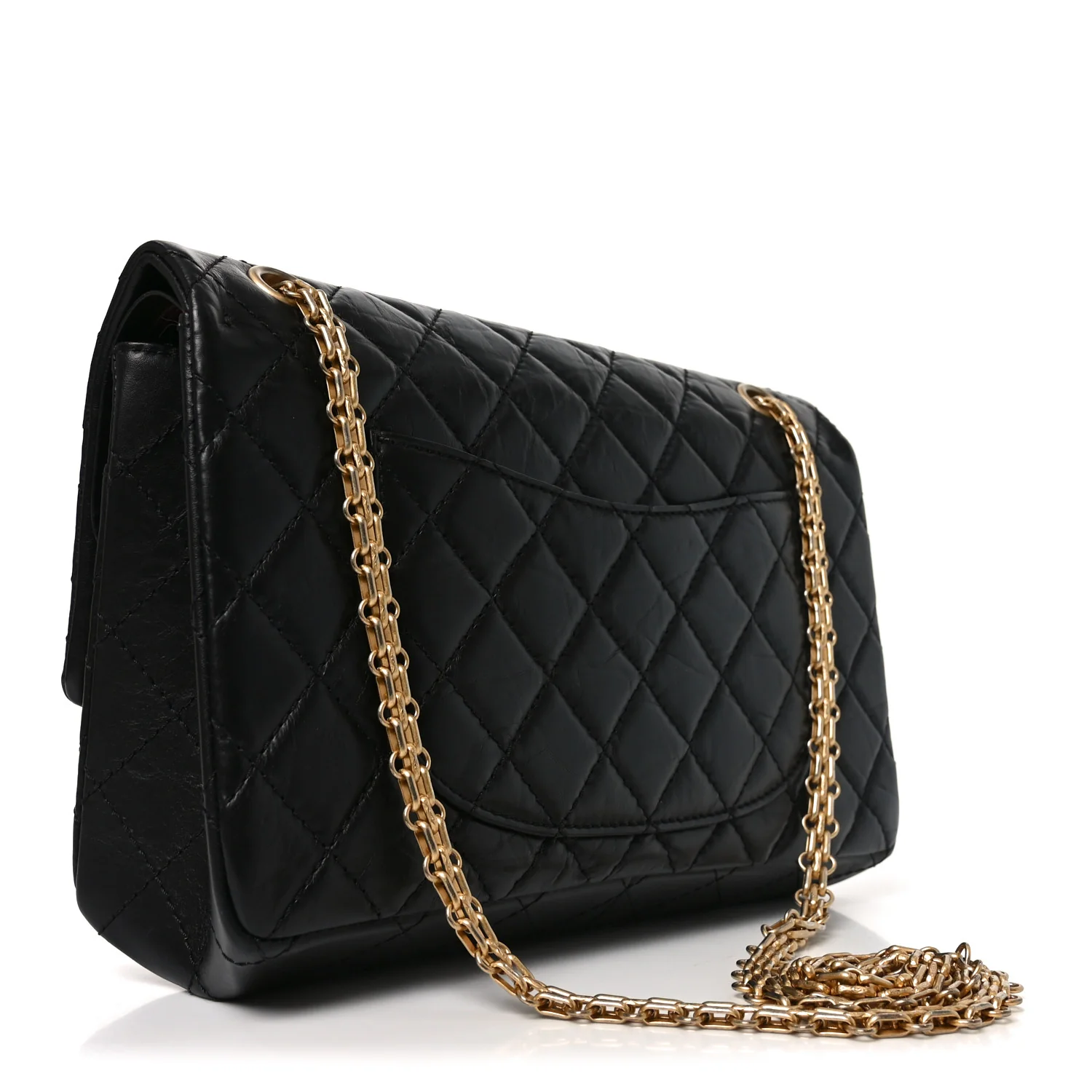 Aged Calfskin Quilted 2.55 Reissue 226 Flap Black - Top Club