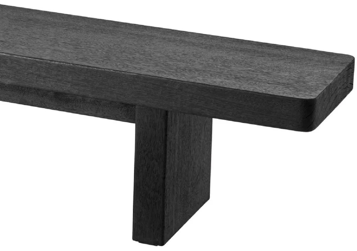 Luxury coffee table black 240 x 35 x H. 41 cm - Huge solid wood living room table - Living room furniture - Hotel furniture - Luxury furniture - Luxury furnishings