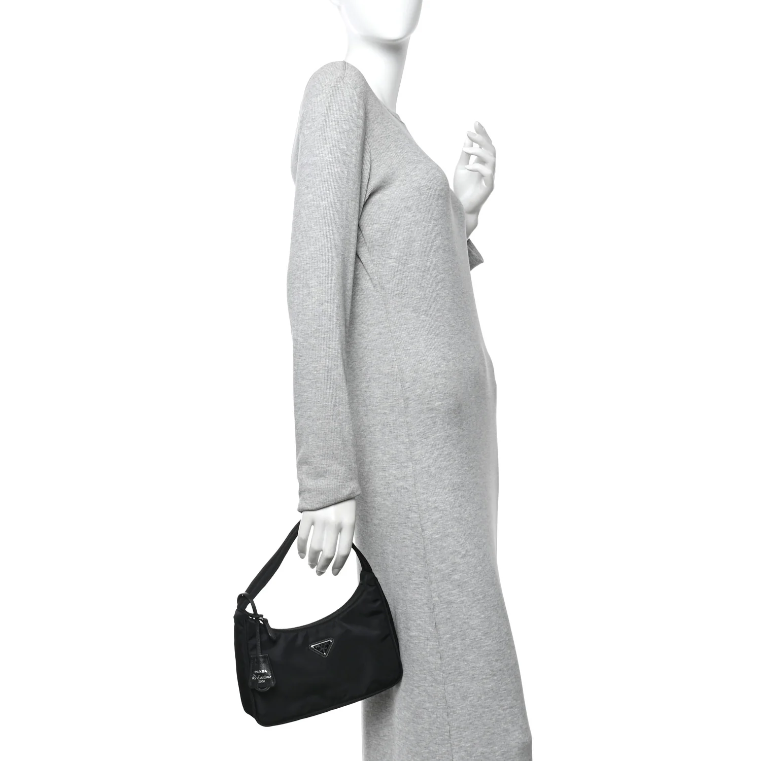 Tessuto Nylon Mini Re-Edition 2000 Bag Black