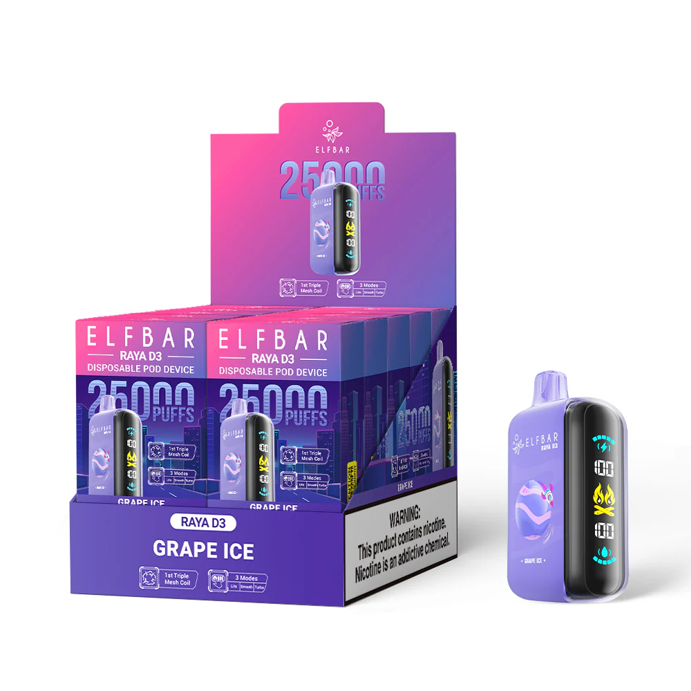 ELFBAR RAYA D3 Disposable Vape (All Flavours)