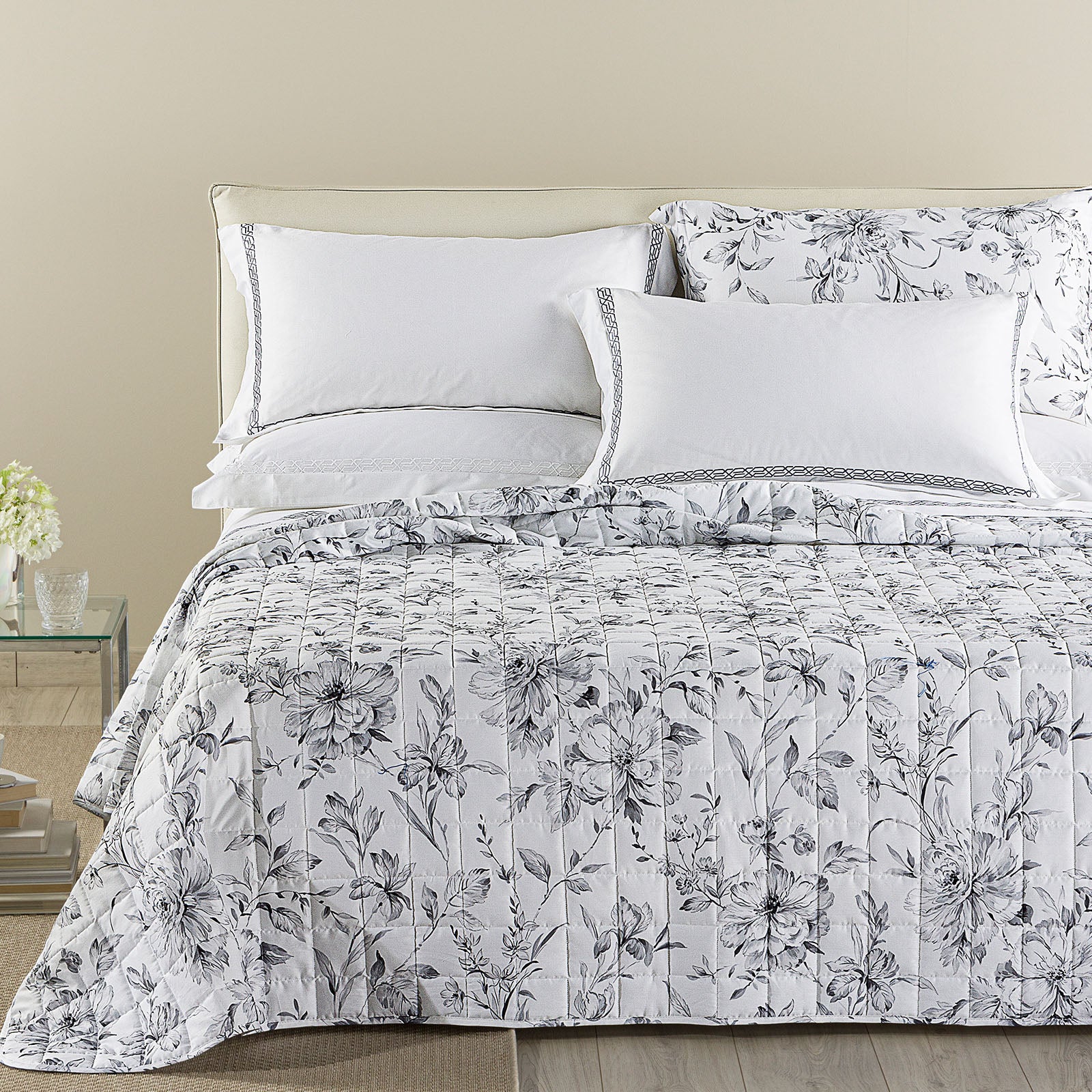 Copriletto Trapuntato In Raso Di Cotone Tea Matrimoniale Unica Dreaming