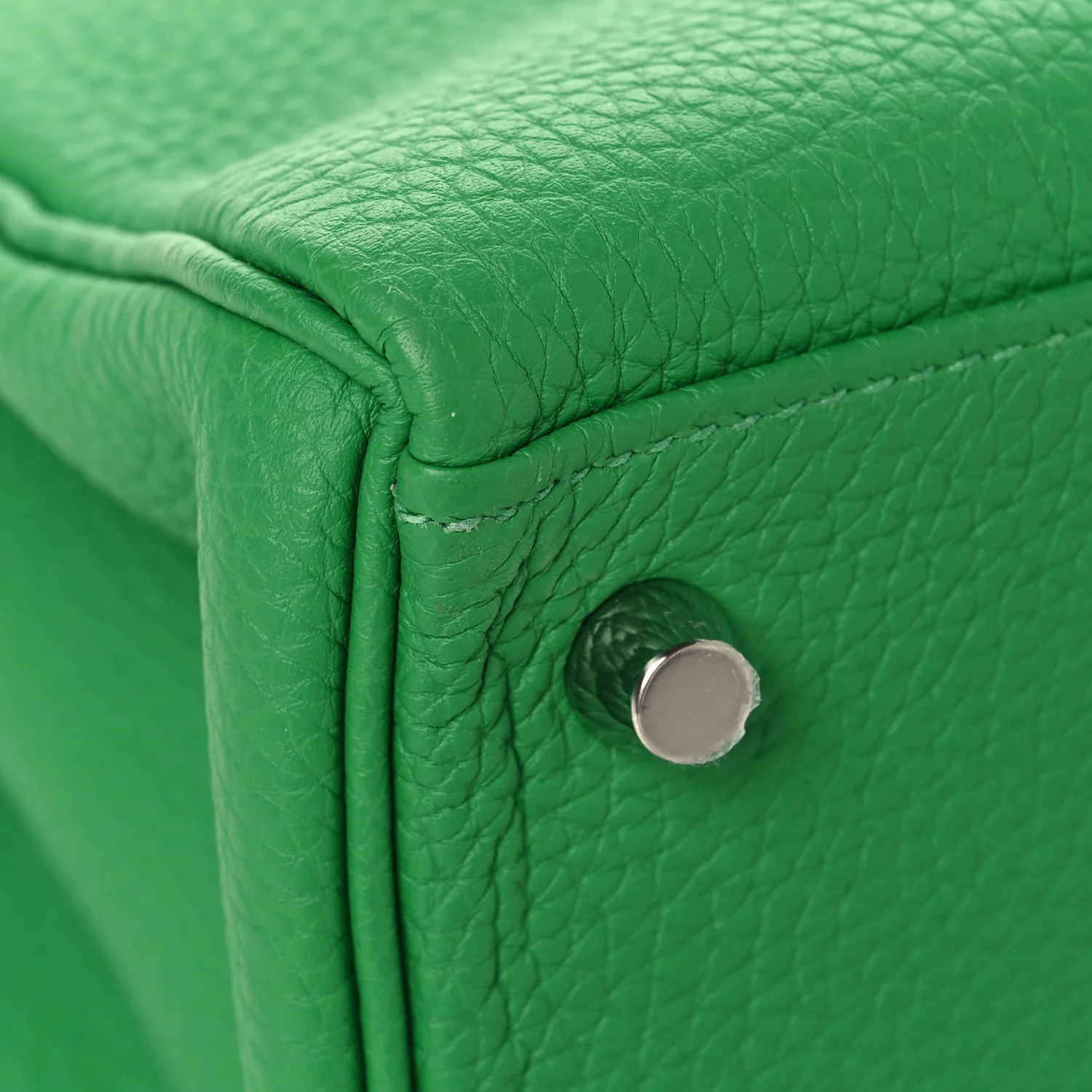 Togo Shiny Niloticus Crocodile Kelly Retourne Touch 28 Bambou - Top Club