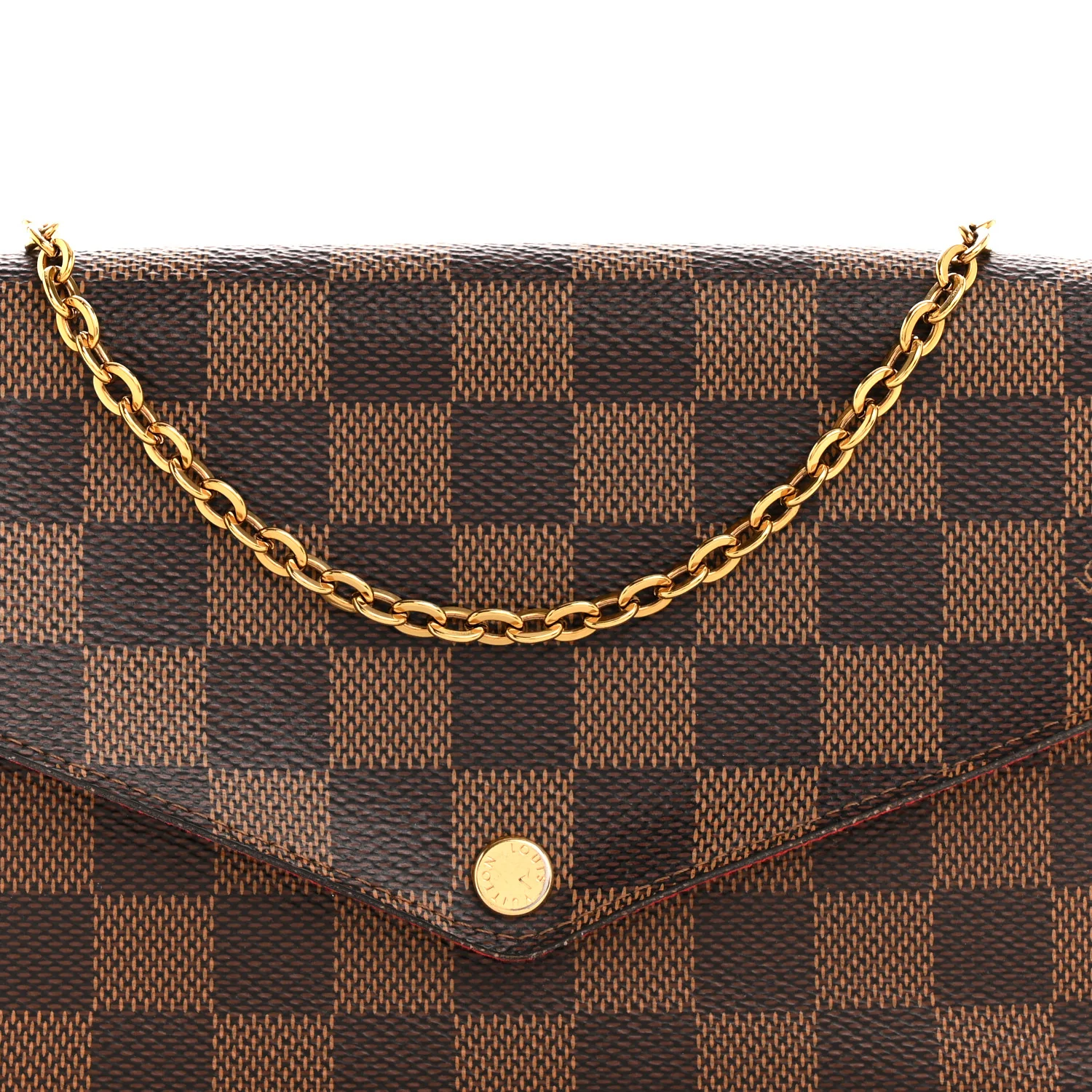 Damier Ebene Pochette Felicie Chain Wallet - Top Club