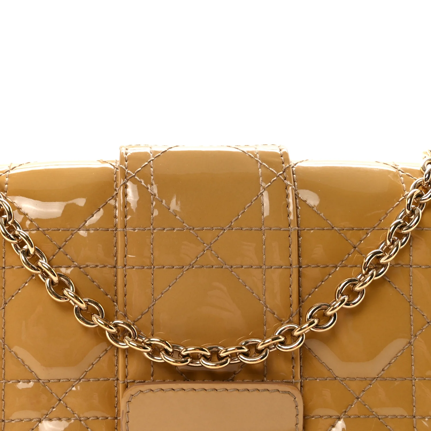 Patent Cannage Miss Dior Promenade Pouch Yellow - Top Club