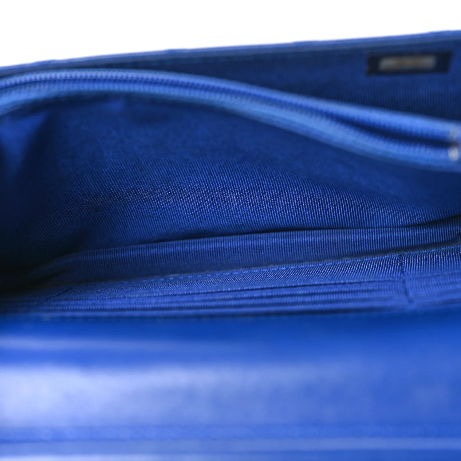 Lambskin Quilted Square Wallet On Chain WOC Blue - Top Club