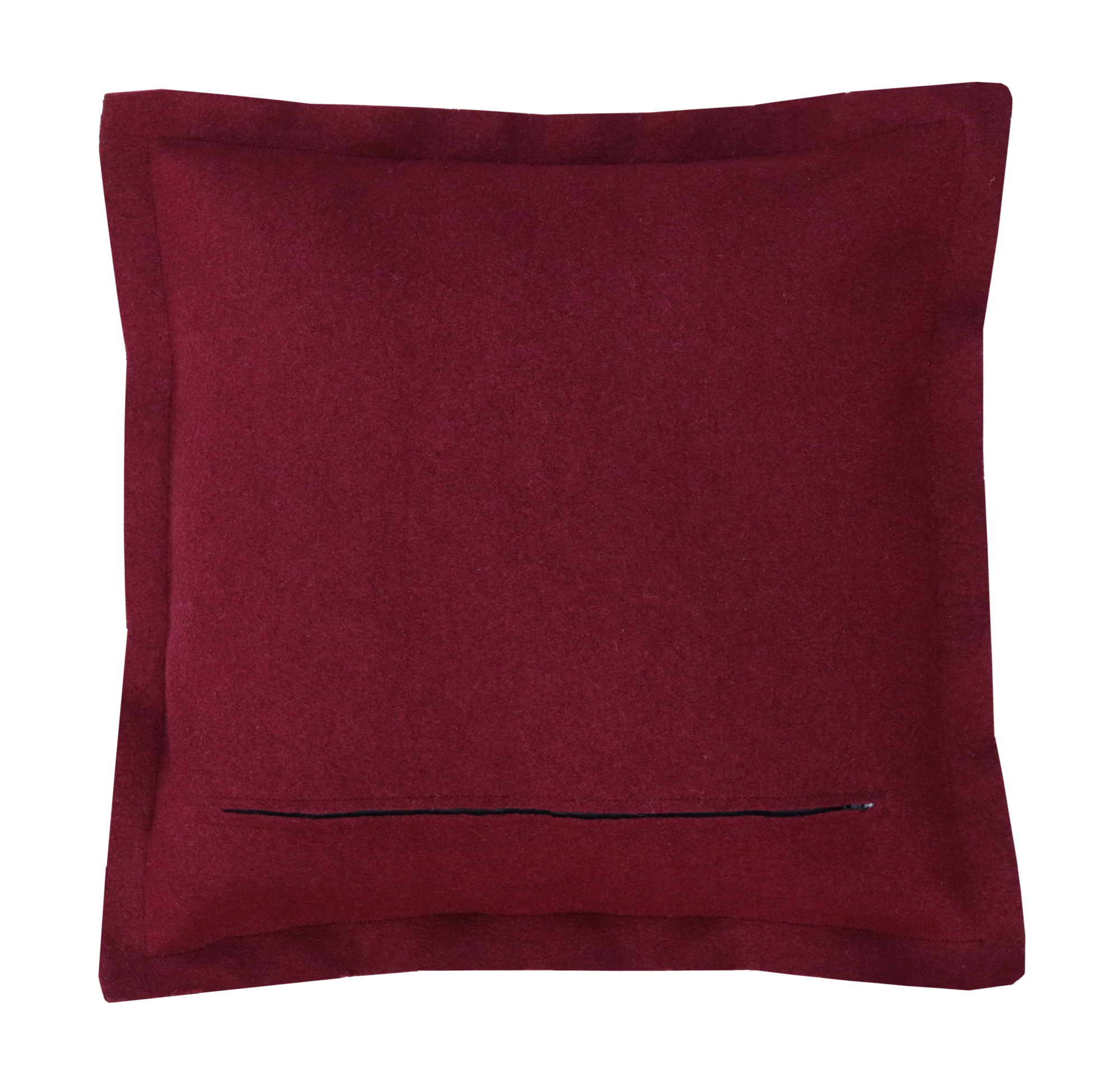 kussen boiled wool bordeaux 55x55 cm