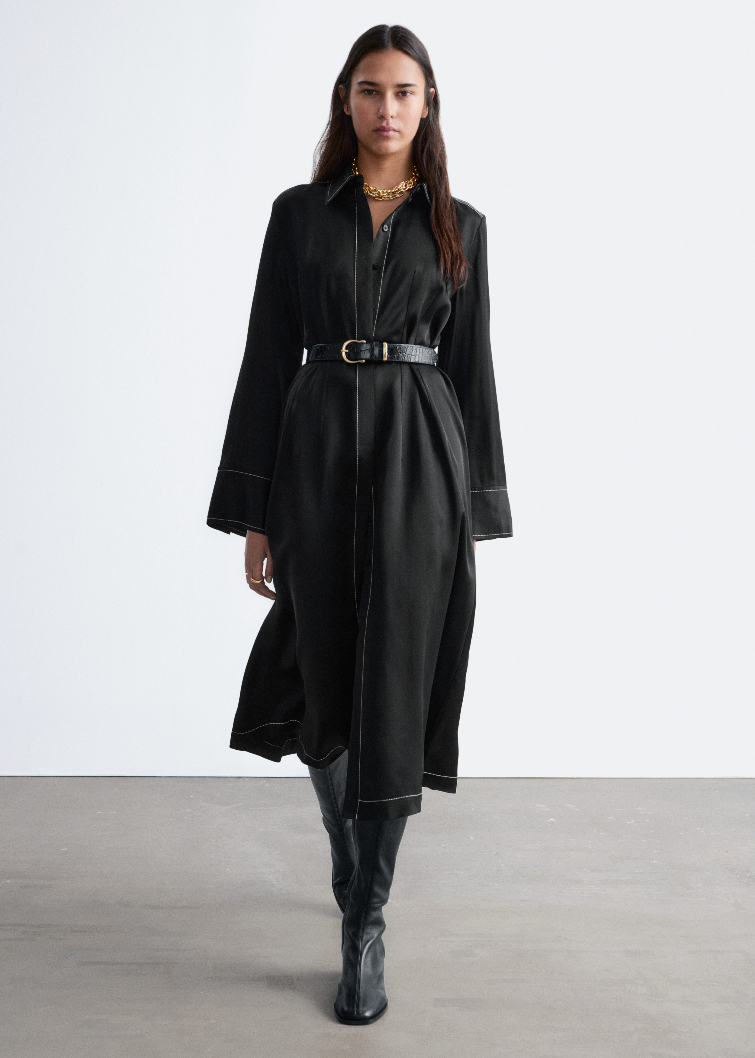 & Other Stories SHIRT MIDI DRESS