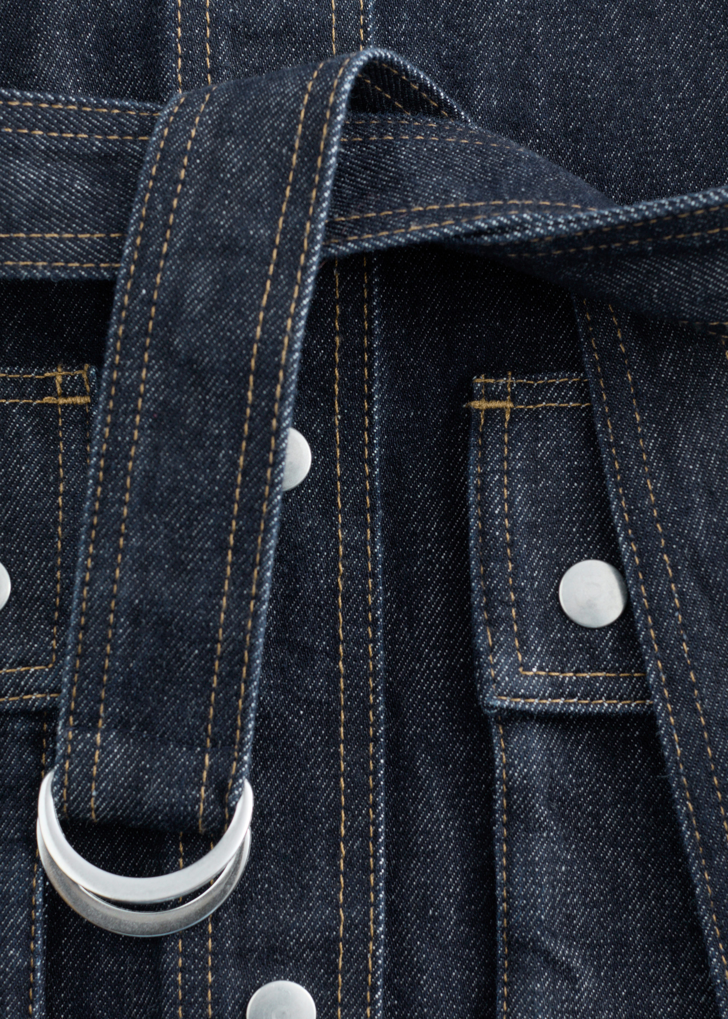 & Other Stories TIE-BELT DENIM JACKET