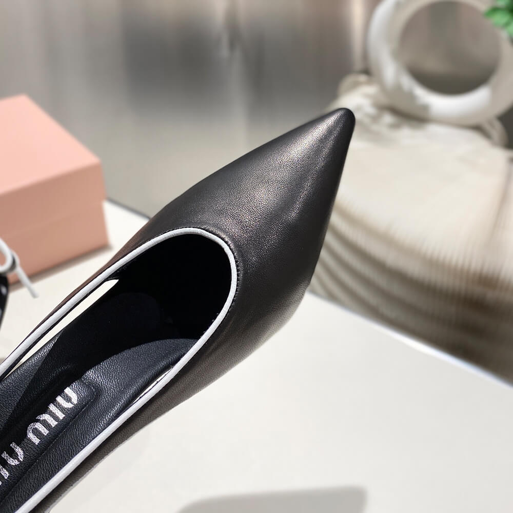 MiuMiu Nappa leather slingback pumps - Top Club