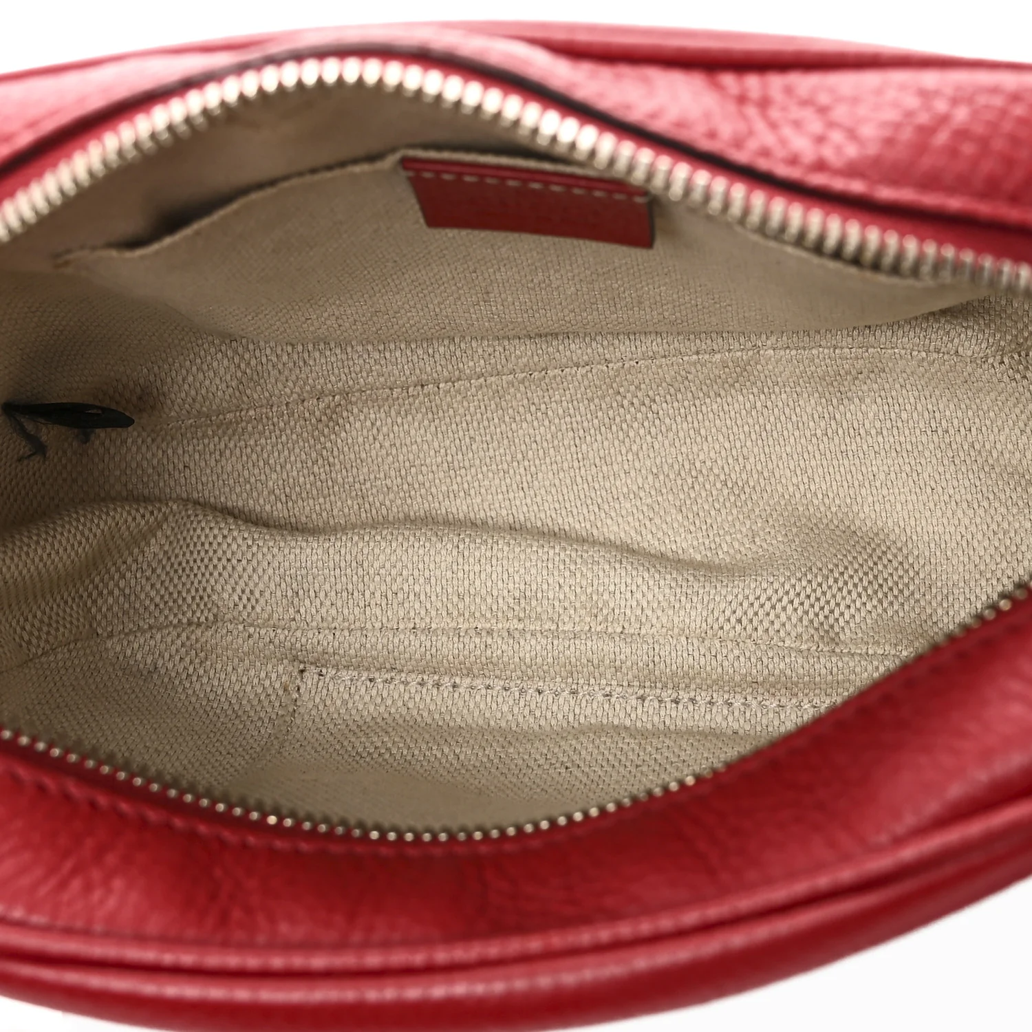 Pebbled Calfskin Small Soho Disco Bag Tabasco Red - Top Club