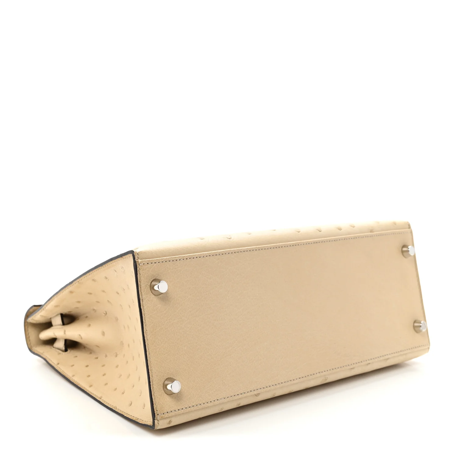 Ostrich Kelly Sellier 28 Parchemin - Top Club