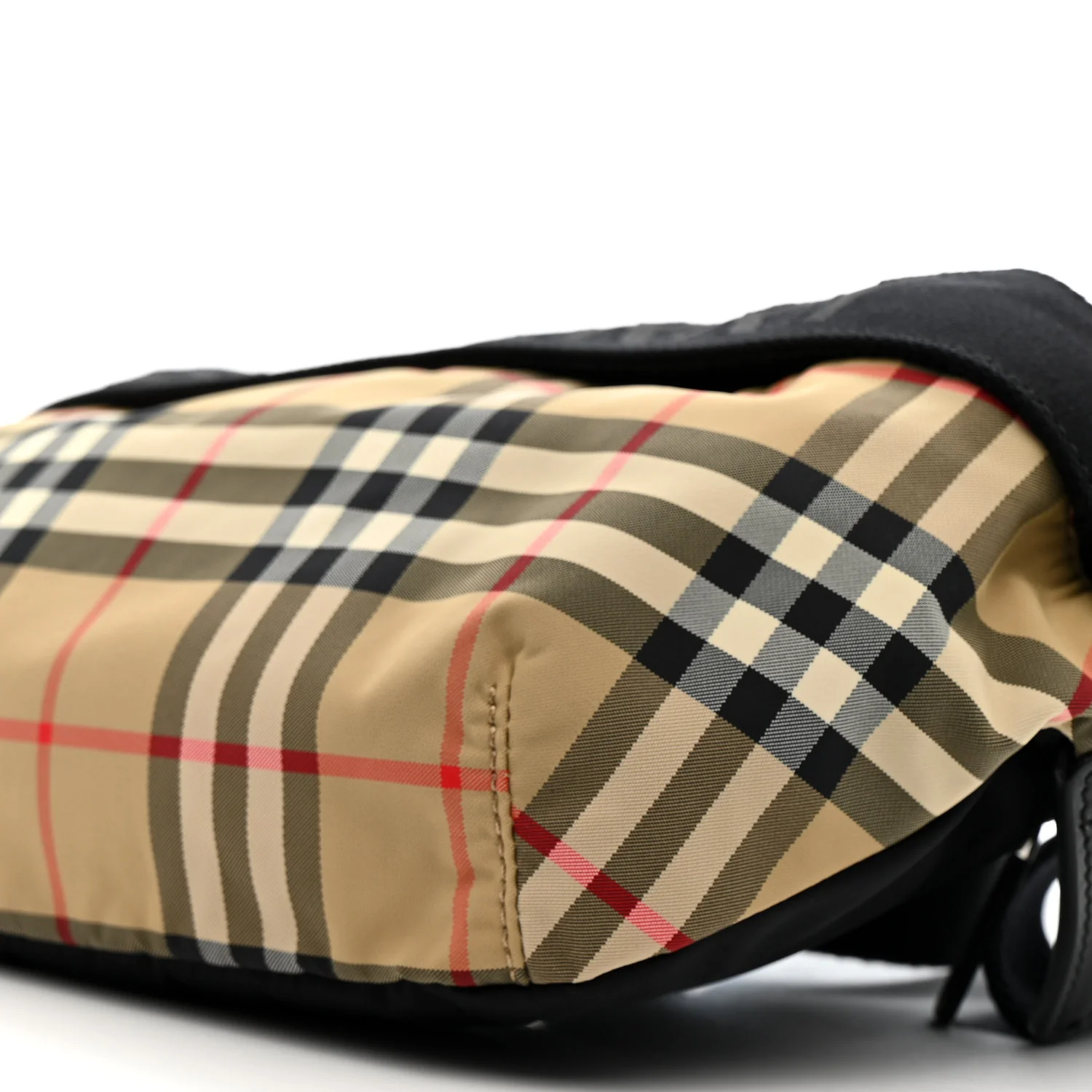 Nylon Vintage Check Sonny Bum Bag Archive Beige Black - Top Club