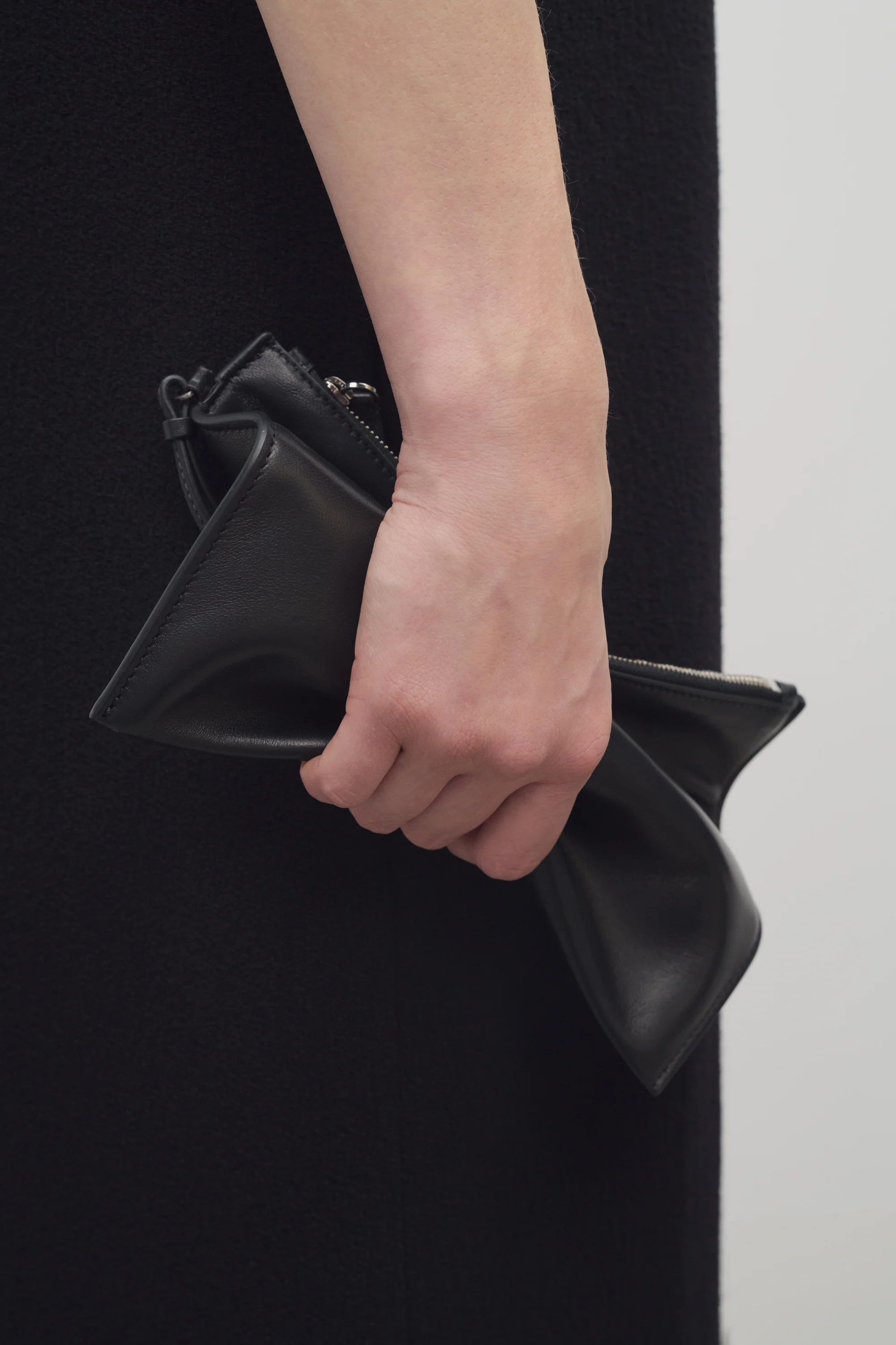 Wristlet Pouch in Leather - Top Club