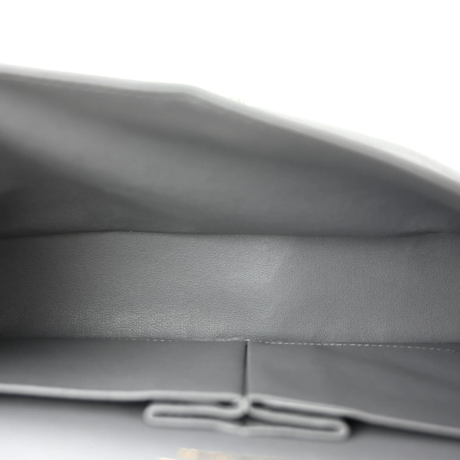 Caviar Quilted Medium Double Flap Grey - Top Club