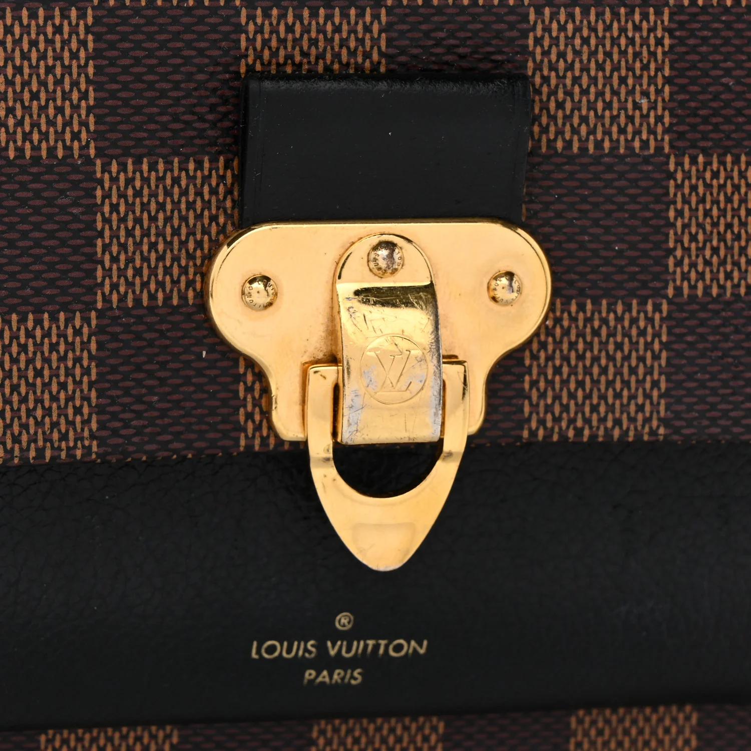Damier Ebene Vavin Chain Wallet Black - Top Club