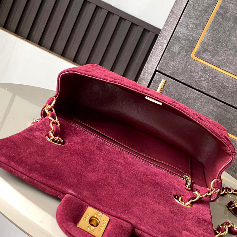 CHANEL SUEDE MINI FLAP BAG(HIGH-END GRADE) - Top Club