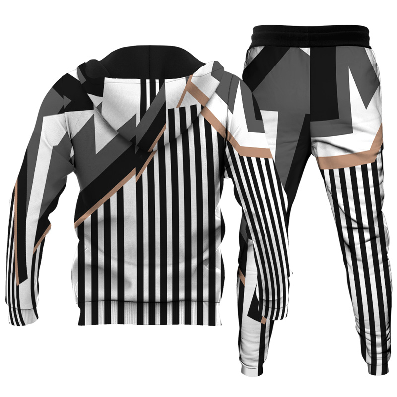 Men's Personalized Printed Hoodie Set 024