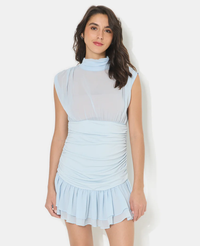 Pimkie Robe courte avec fronces et volants