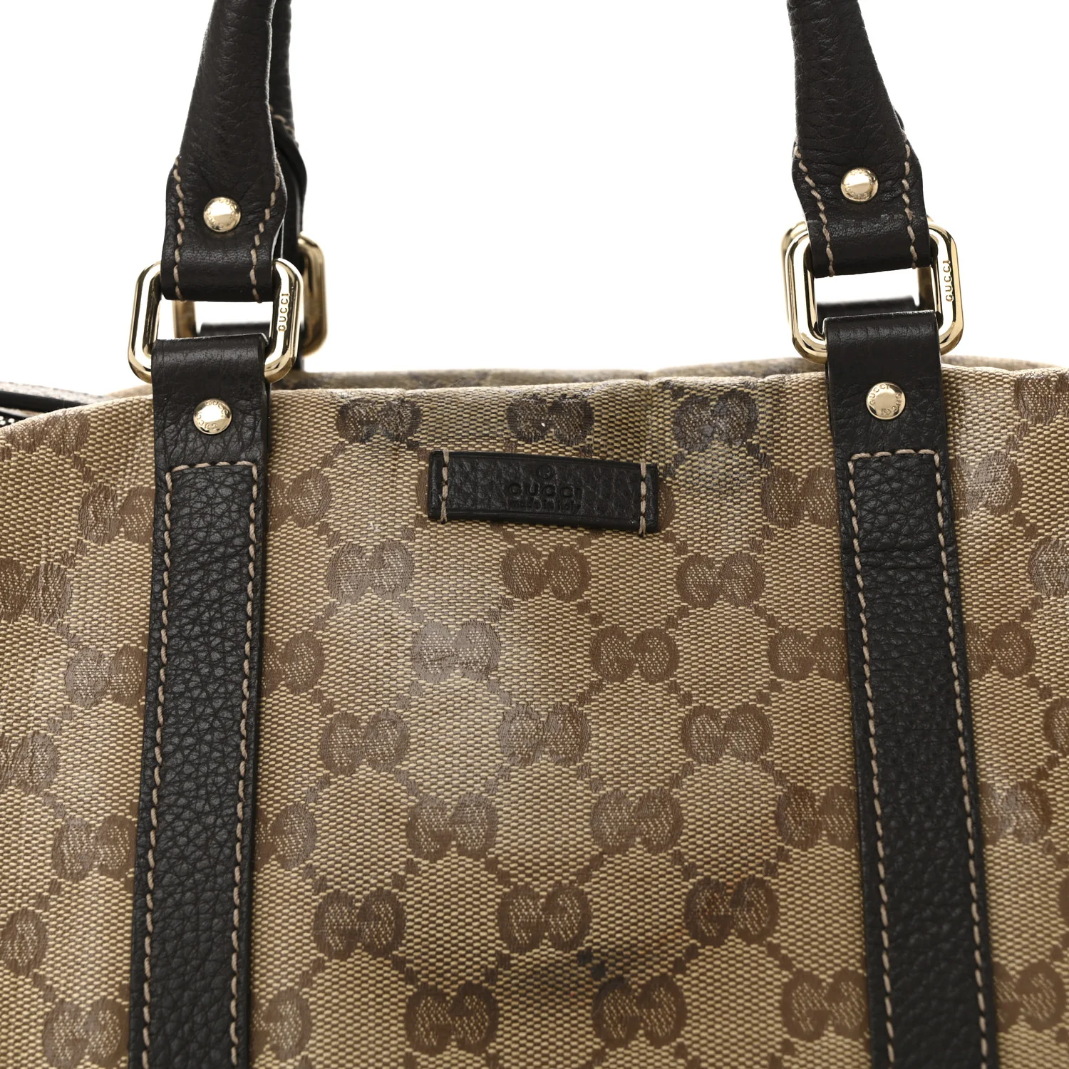 Crystal Monogram Medium Joy Boston Dark Brown - Top Club