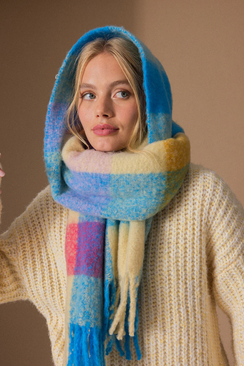 Pimkie Grande écharpe multicolore en maille douce