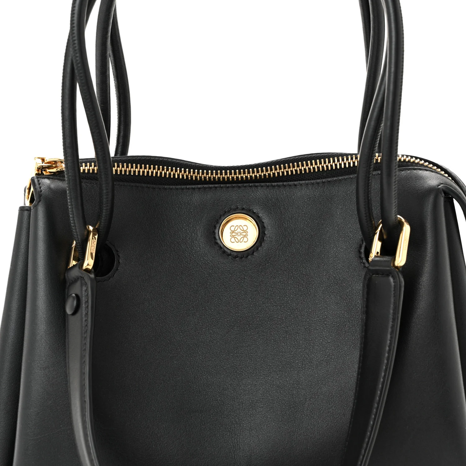 Supple Calfskin Small Madrid Bag Black - Top Club