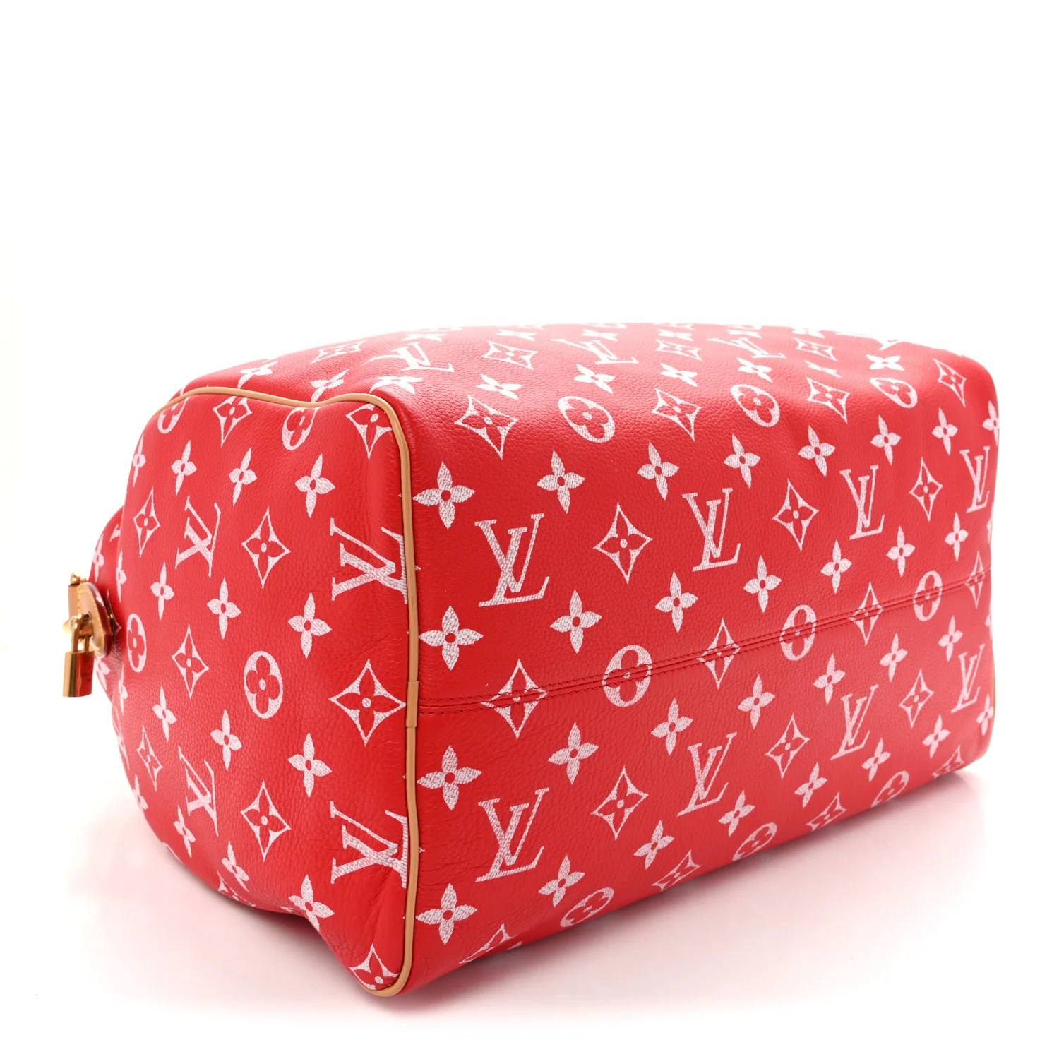 Calfskin Monogram Speedy P9 Bandouliere 40 Red - Top Club
