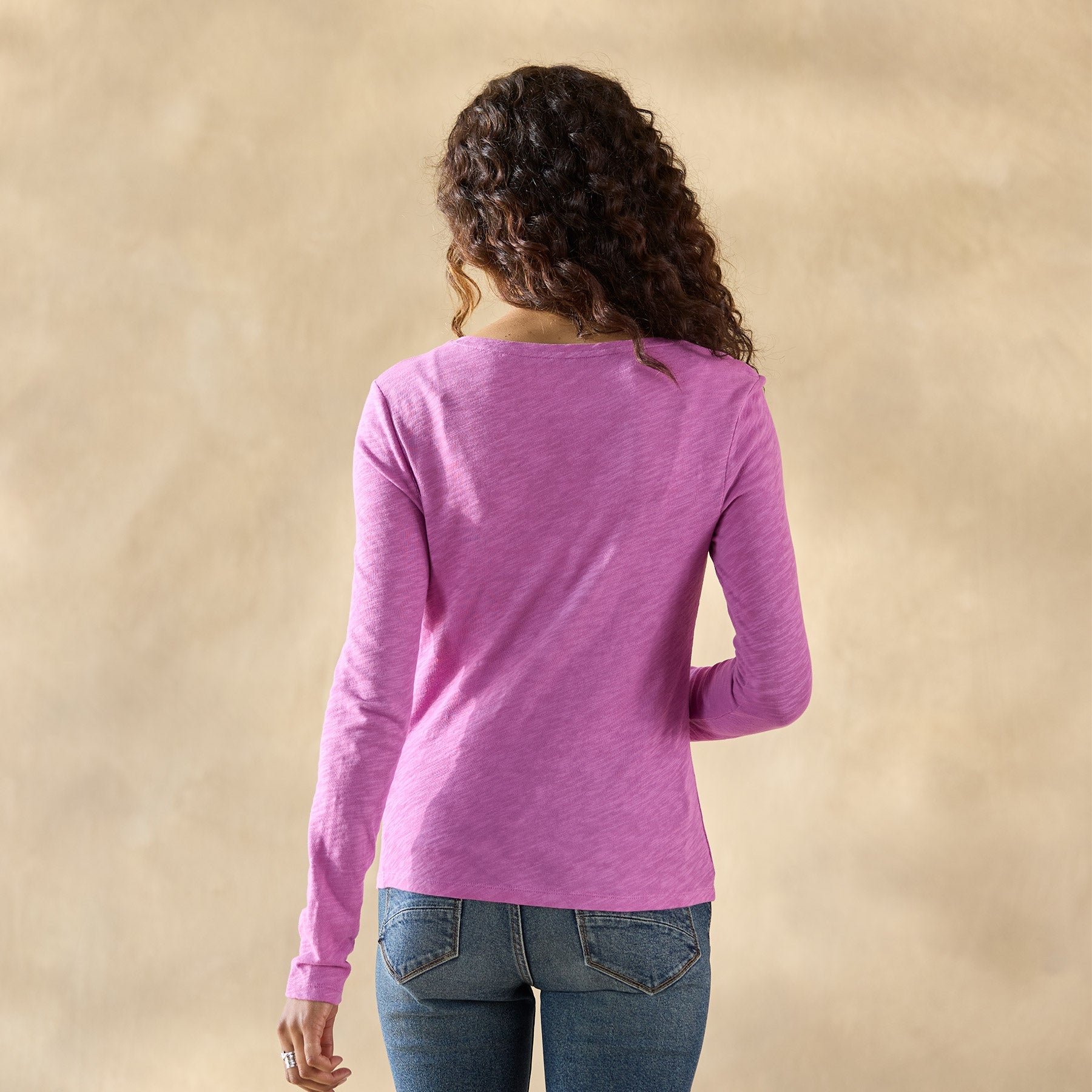 Ultimate Airy Slub Crewneck, Petite - Sundance Living
