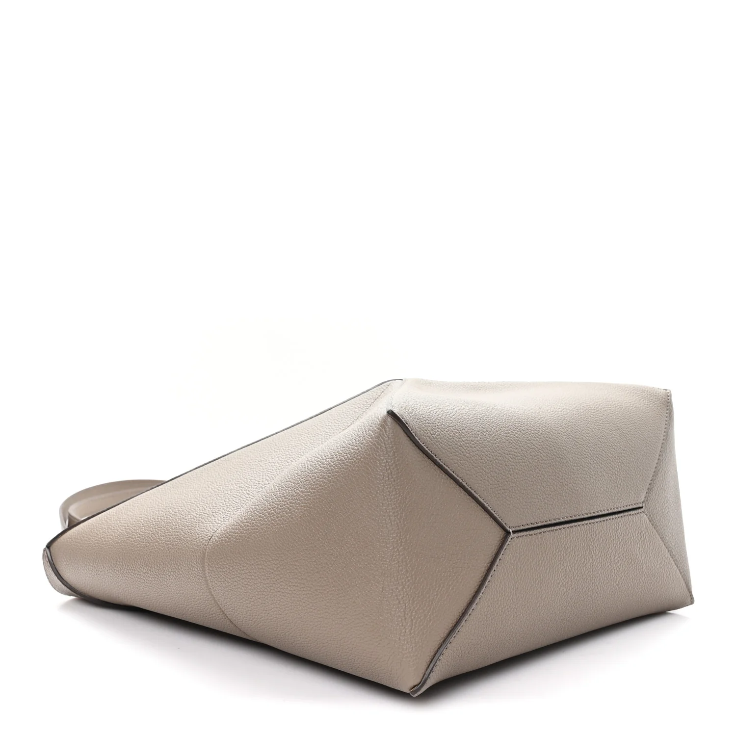 Grained Calfskin Medium Puzzle Fold Tote Taupe - Top Club