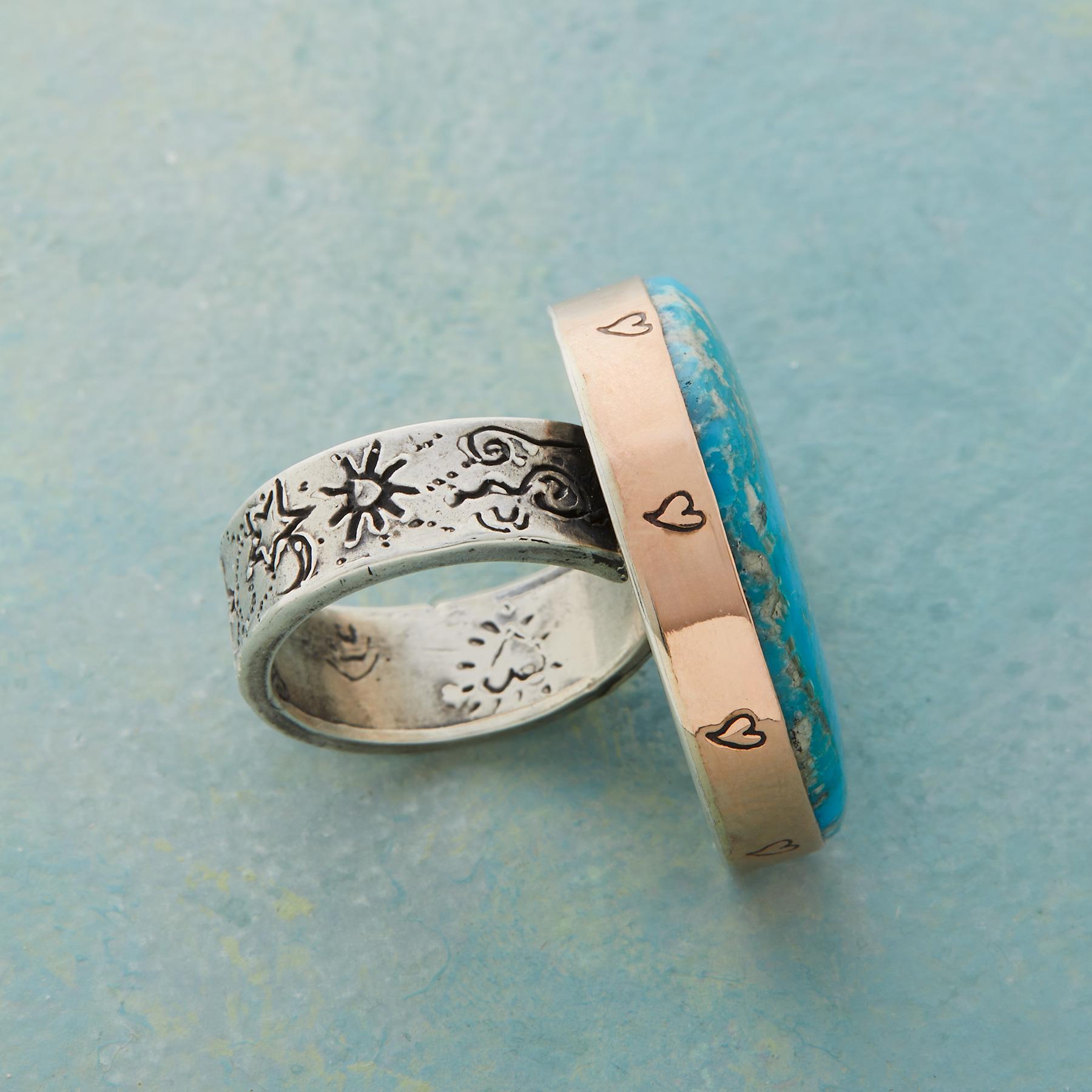 Turquoise Moon Ring - Sundance Living