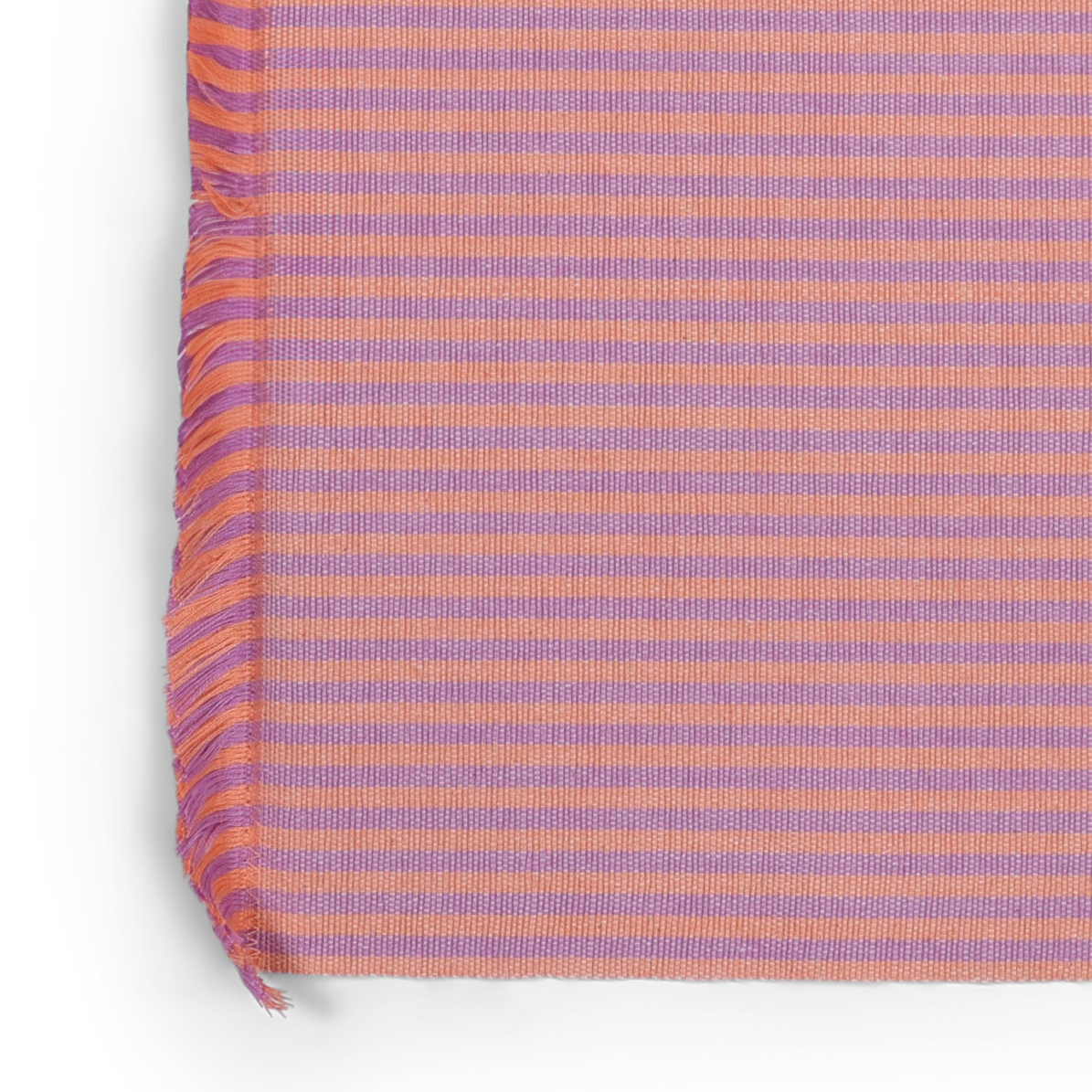 Placemat Maddy pink orange stripe - set van 2