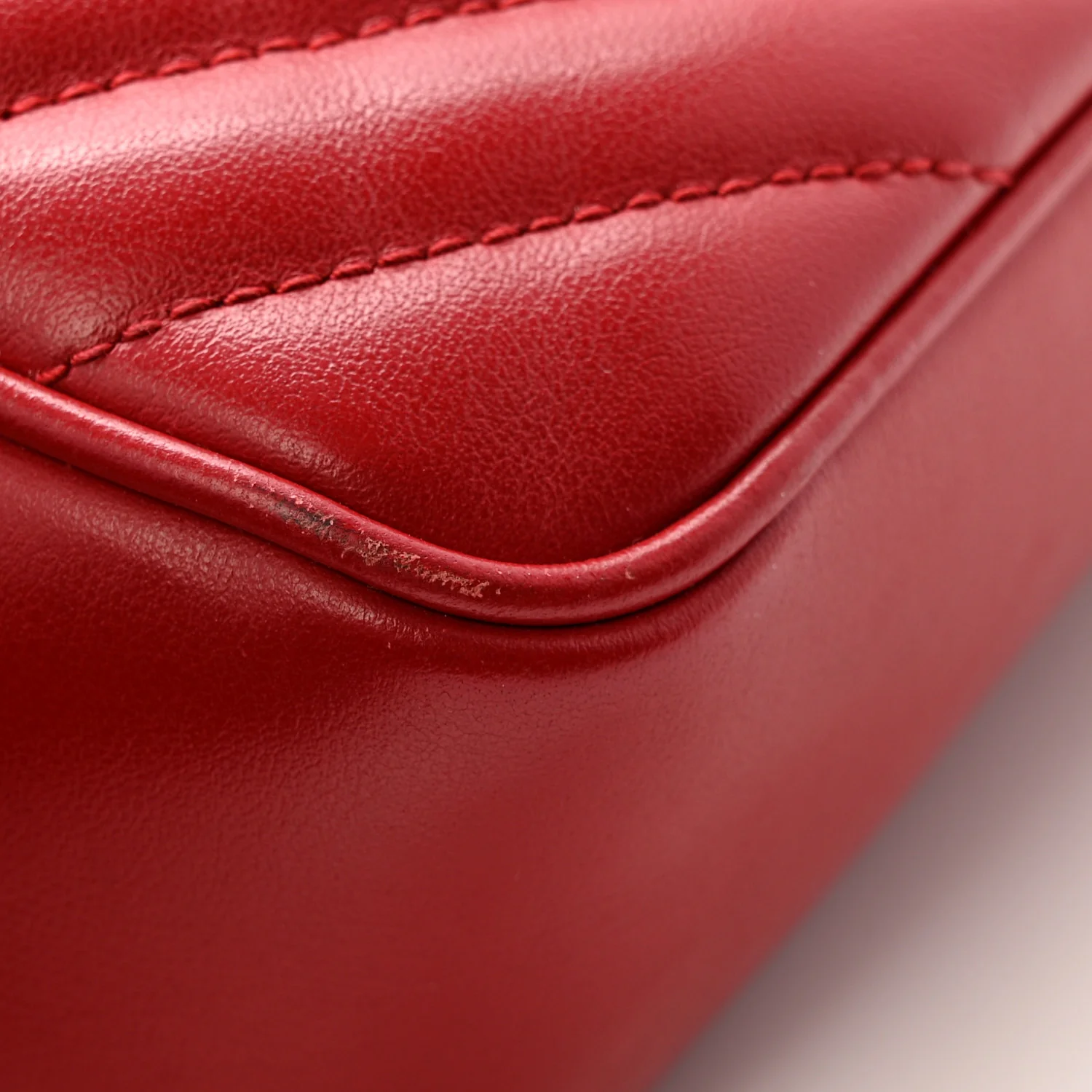 Calfskin Matelasse Monogram Lou Camera Bag Red - Top Club