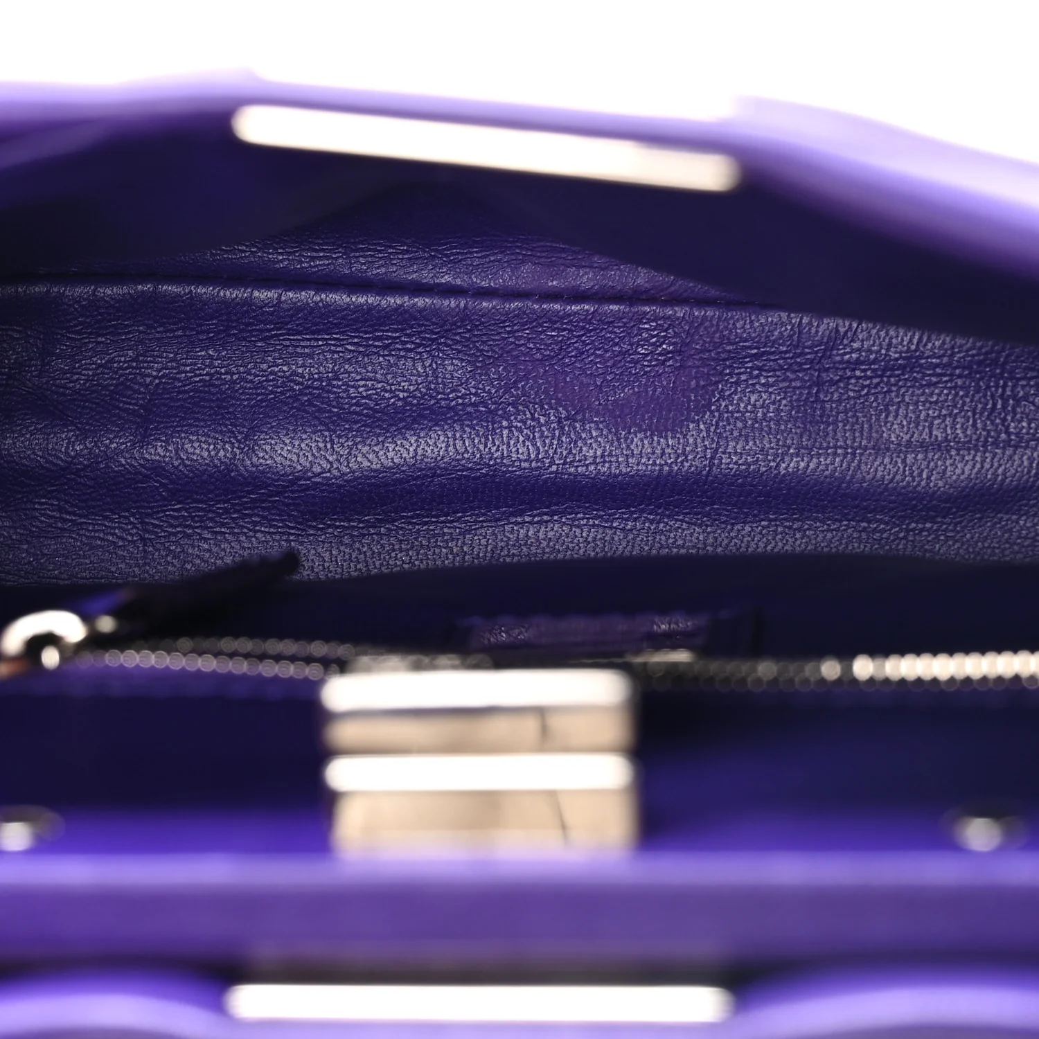 Nappa Mini Peekaboo Iconic Satchel Violet - Top Club